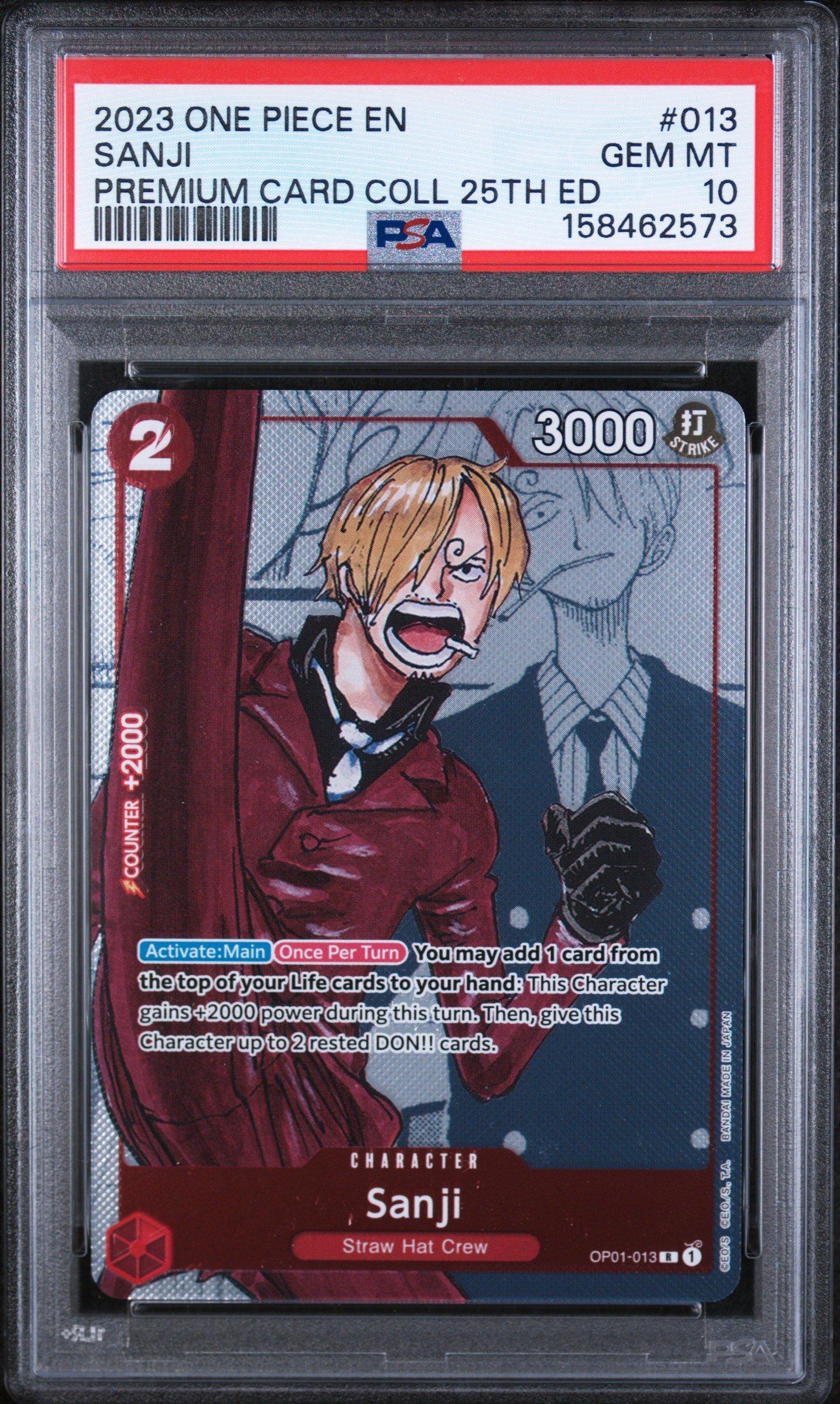 2023 One Piece Premium Card Collection 25th Edition 013 Sanji PSA