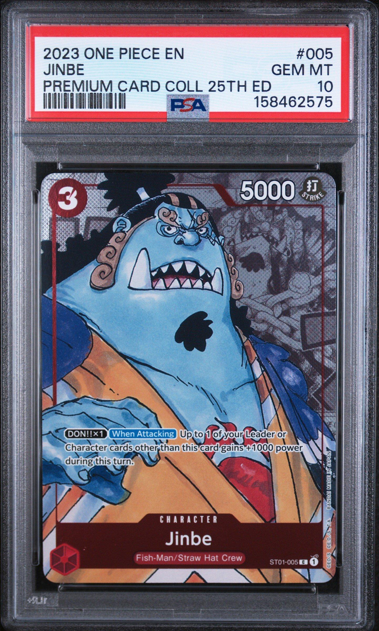 2023 One Piece Premium Card Collection 25th Edition 005 Jinbe PSA