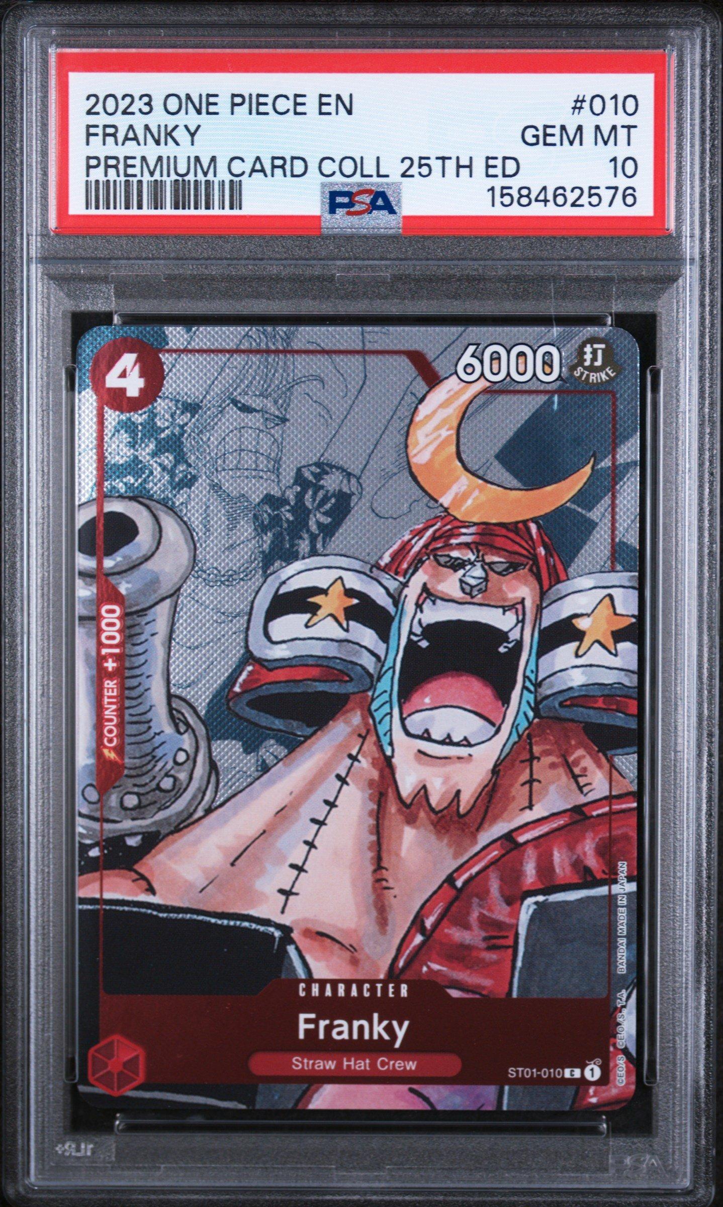 2023 One Piece Premium Card Collection 25th Edition 010 Franky PSA