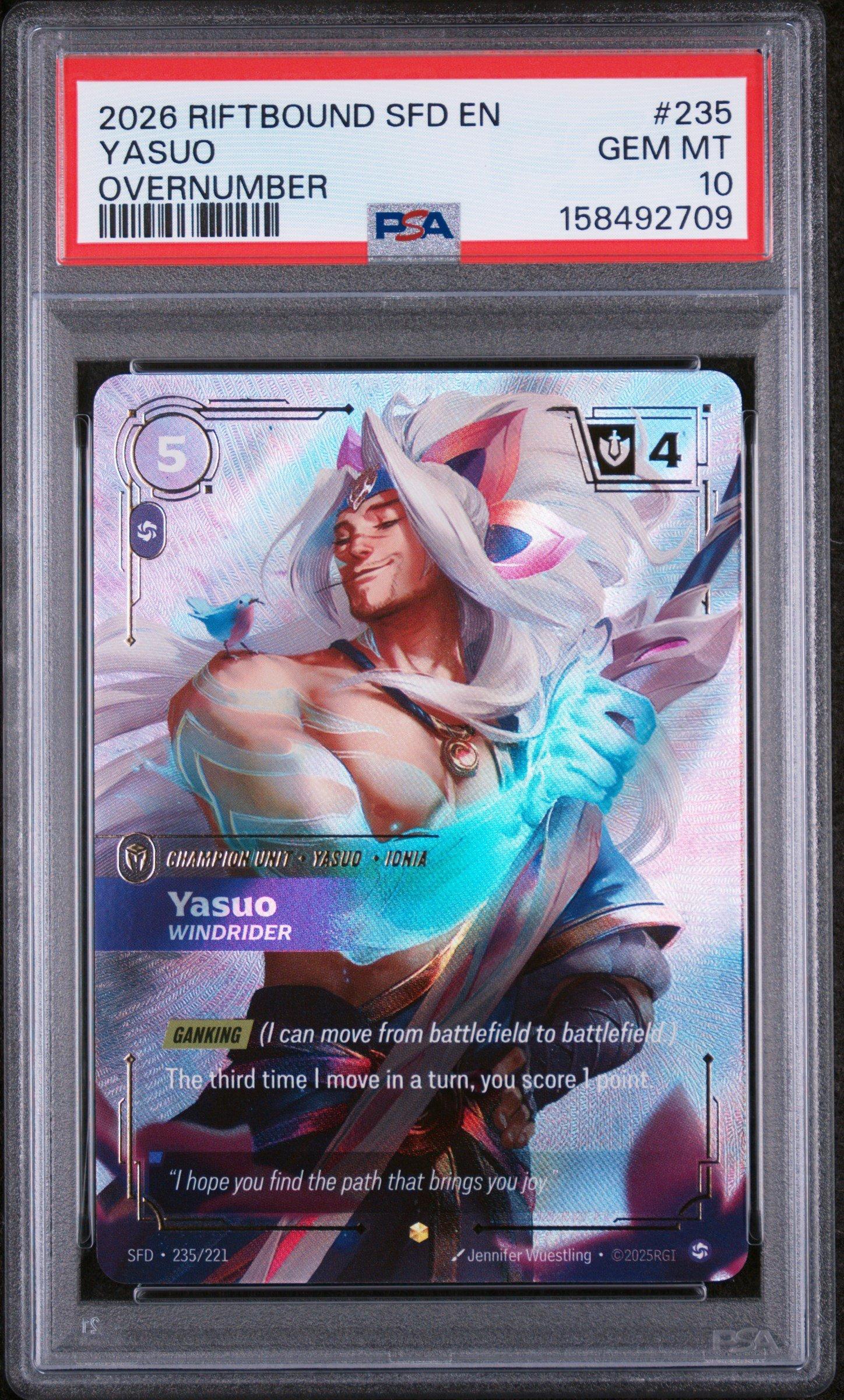 2026 Riftbound: League Of Legends Sfd-spiritforged 235 Yasuo