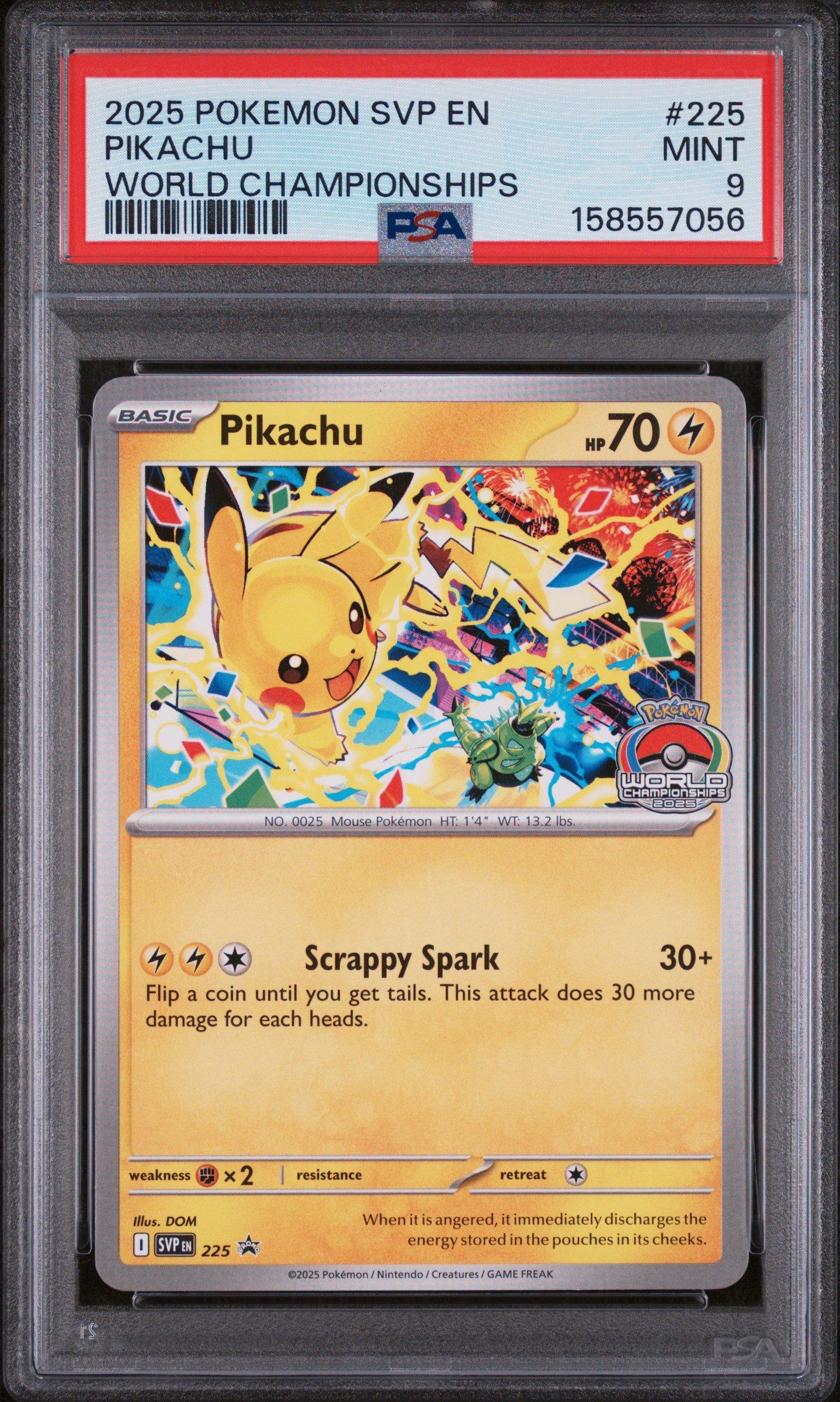 2025 Pokemon Svp En-sv Black Star Promo 225 Pikachu World