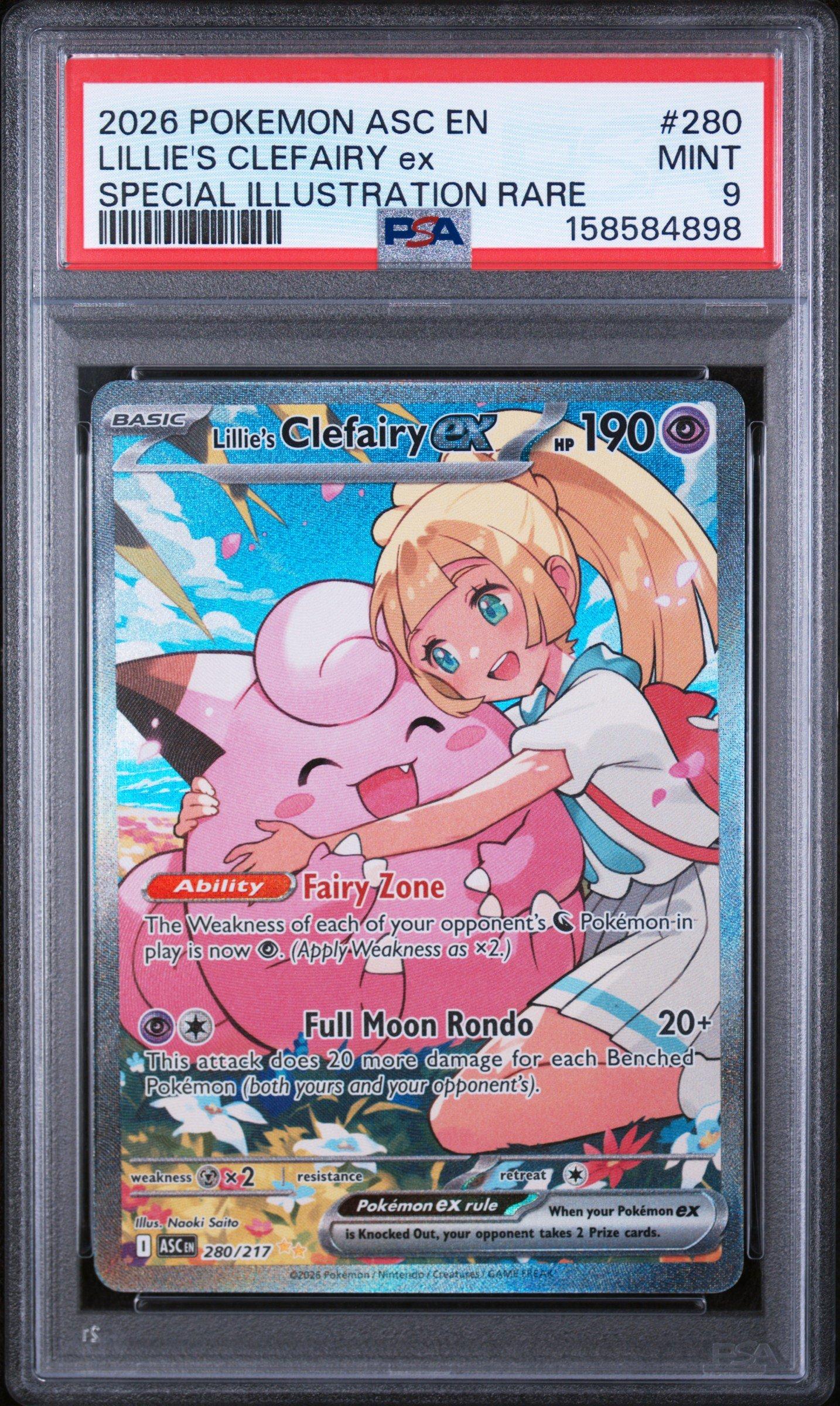 Lillie's Clefairy EX 英語版 Ascended Heroes 2026 Pokemon Asc En-ascended Heroes 280 Lillie's Clefairy Ex