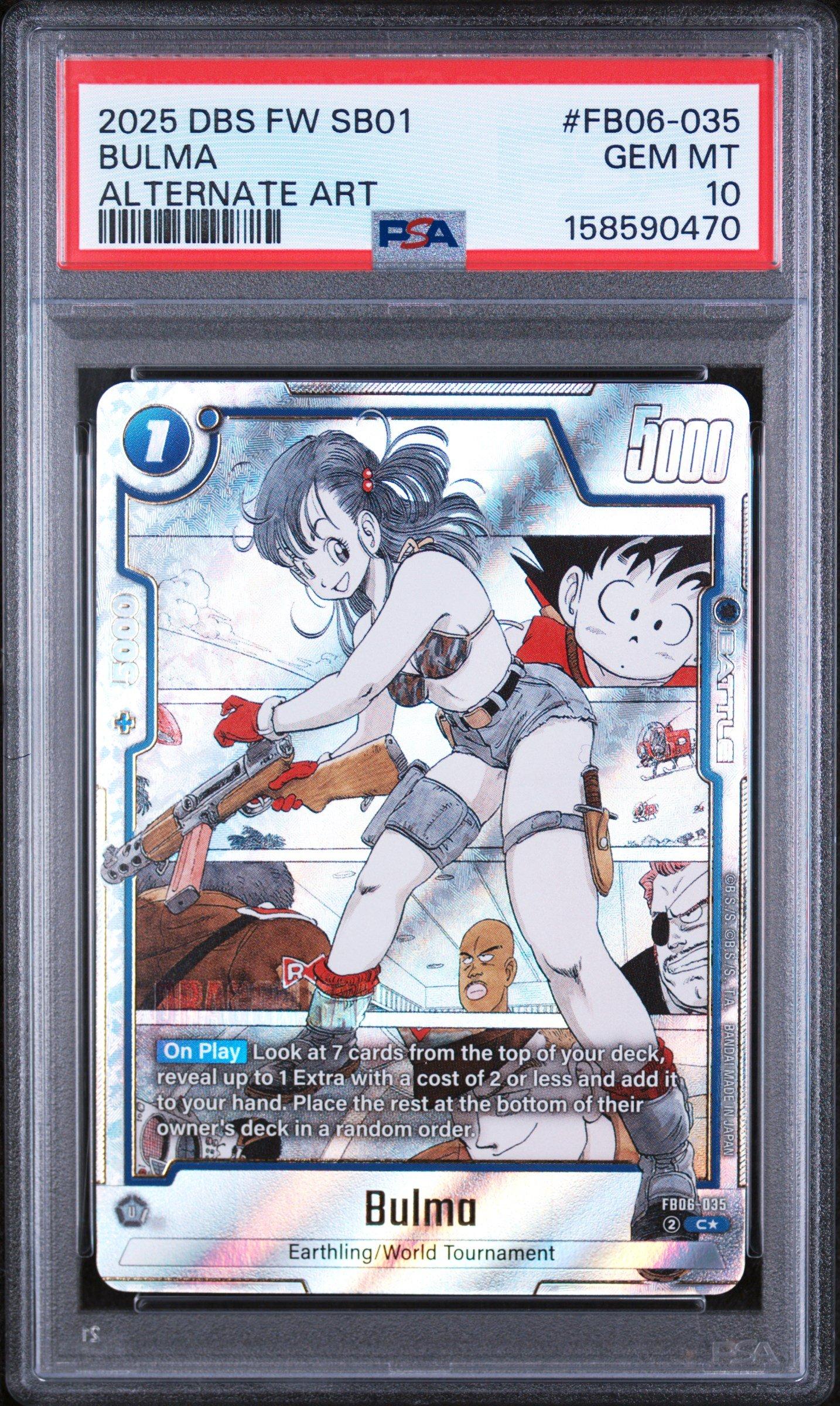 2025 DBS FSN WORLD JP ブルマ PSA 10 2025 Dragon Ball Super Card Game Fusion World Manga Booster 01