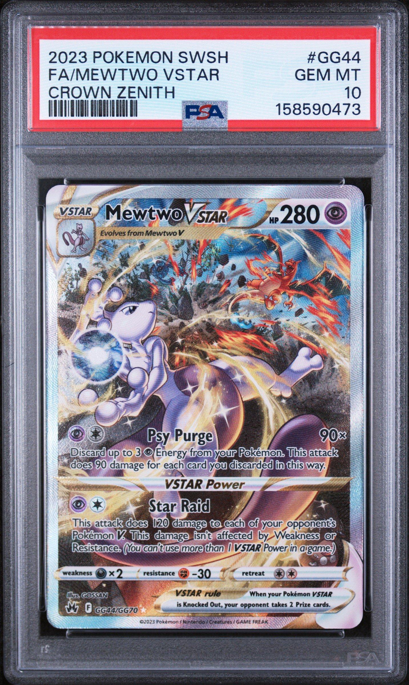 2023 Pokemon Sword And Shield Crown Zenith Gg44 Full Art/mewtwo