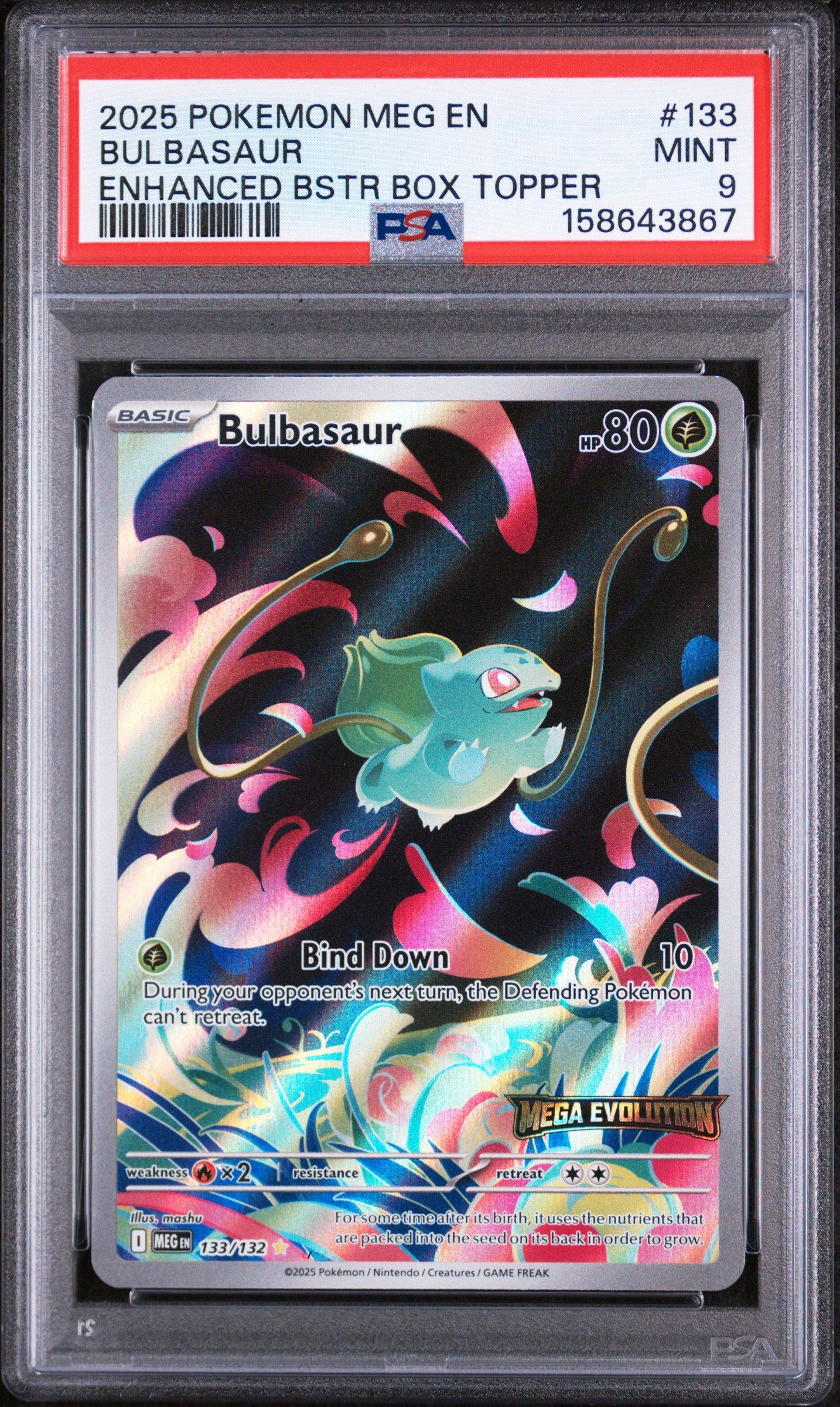 bulbasaur graded card - 44/102 - Common CGC Mint 9 Bulbasaur OLD