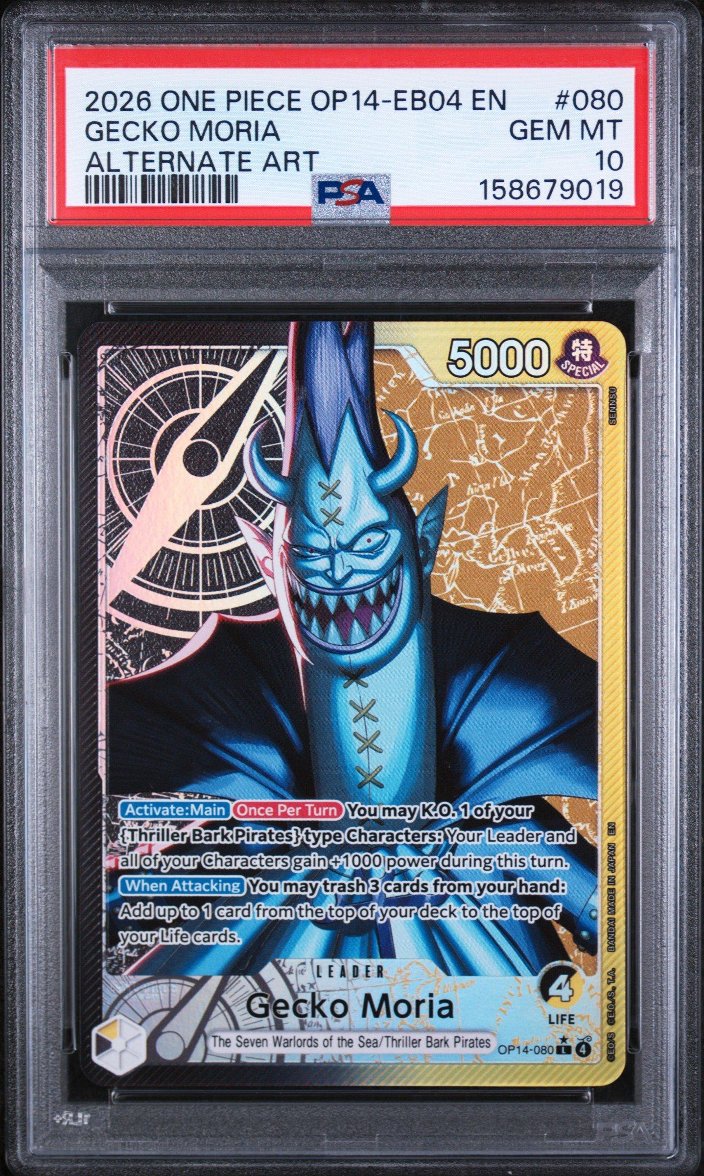 2026 One Piece Op14-eb04-the Azure Sea's Seven 080 Gecko Moria