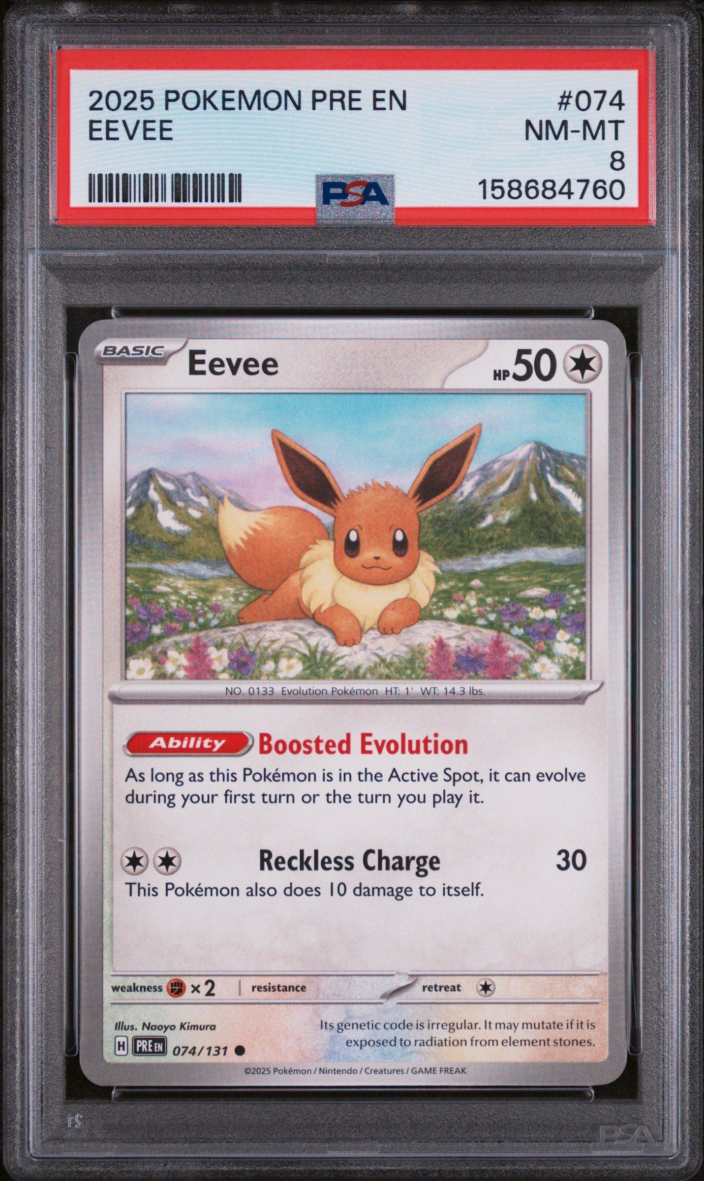 pokemon card eevee price 135/167 Twilight Masquerade Common *MINT*  Brokenvase Games Pokmon Hit Points60 HP Form Pokemon Eevee Card Bundle -