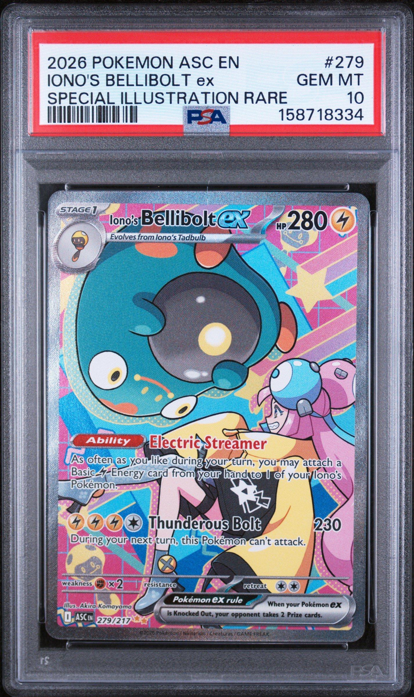 bellibolt ex pokemon card Ionos Bellibolt ex 188/159 Gold Secret Rare Journey Together Pokemon Card NM