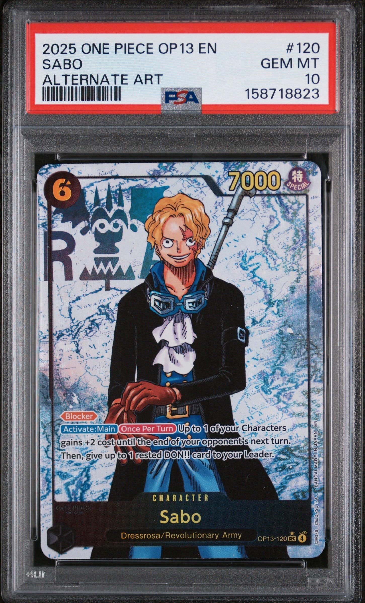 2025 One Piece Op13-carrying On His Will 120 Sabo Alternate Art