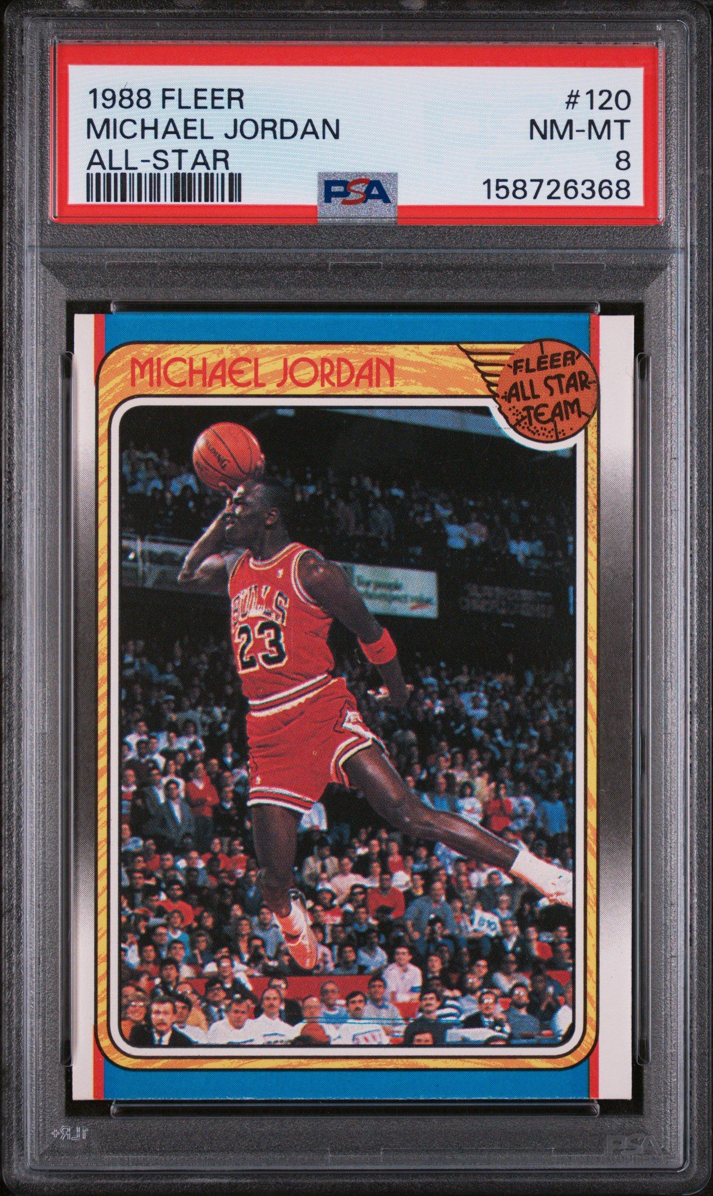 1988 Fleer 120 Michael Jordan All-star PSA 8 Graded Card | GameStop