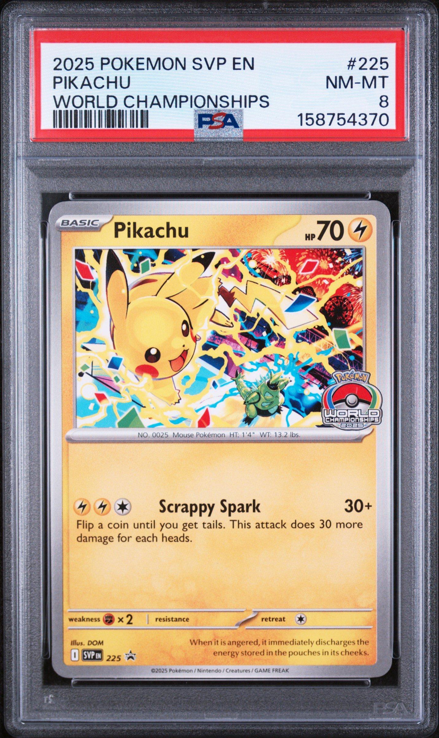 2025 Pokemon Svp En-sv Black Star Promo 225 Pikachu World