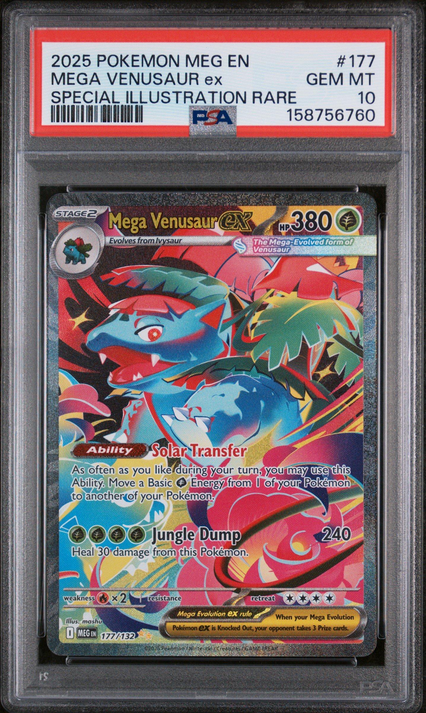 2025 Pokemon Meg En-mega Evolution 177 Mega Venusaur Ex Special