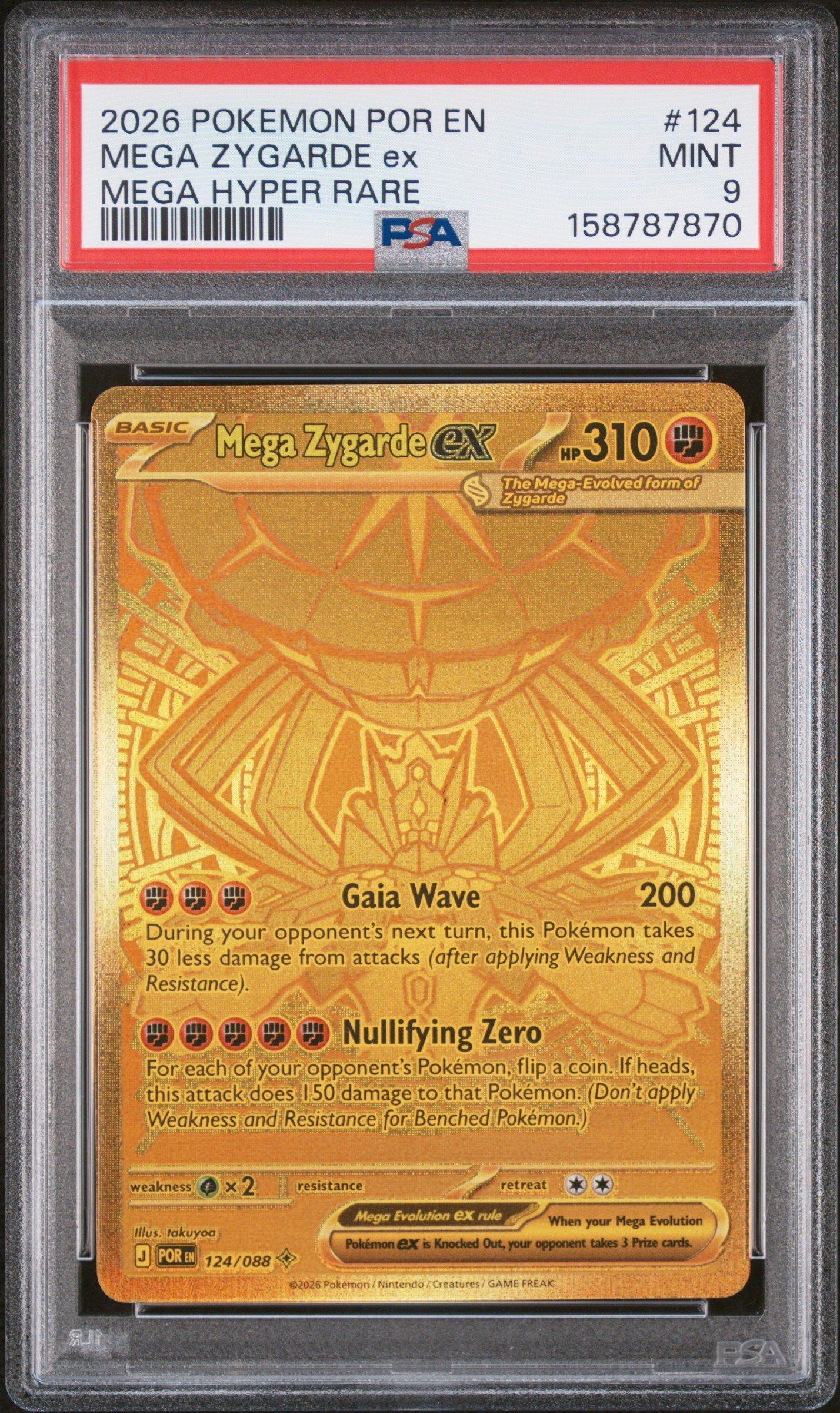 2026 Pokemon Por En-perfect Order 124 Mega Zygarde Ex Mega Hyper