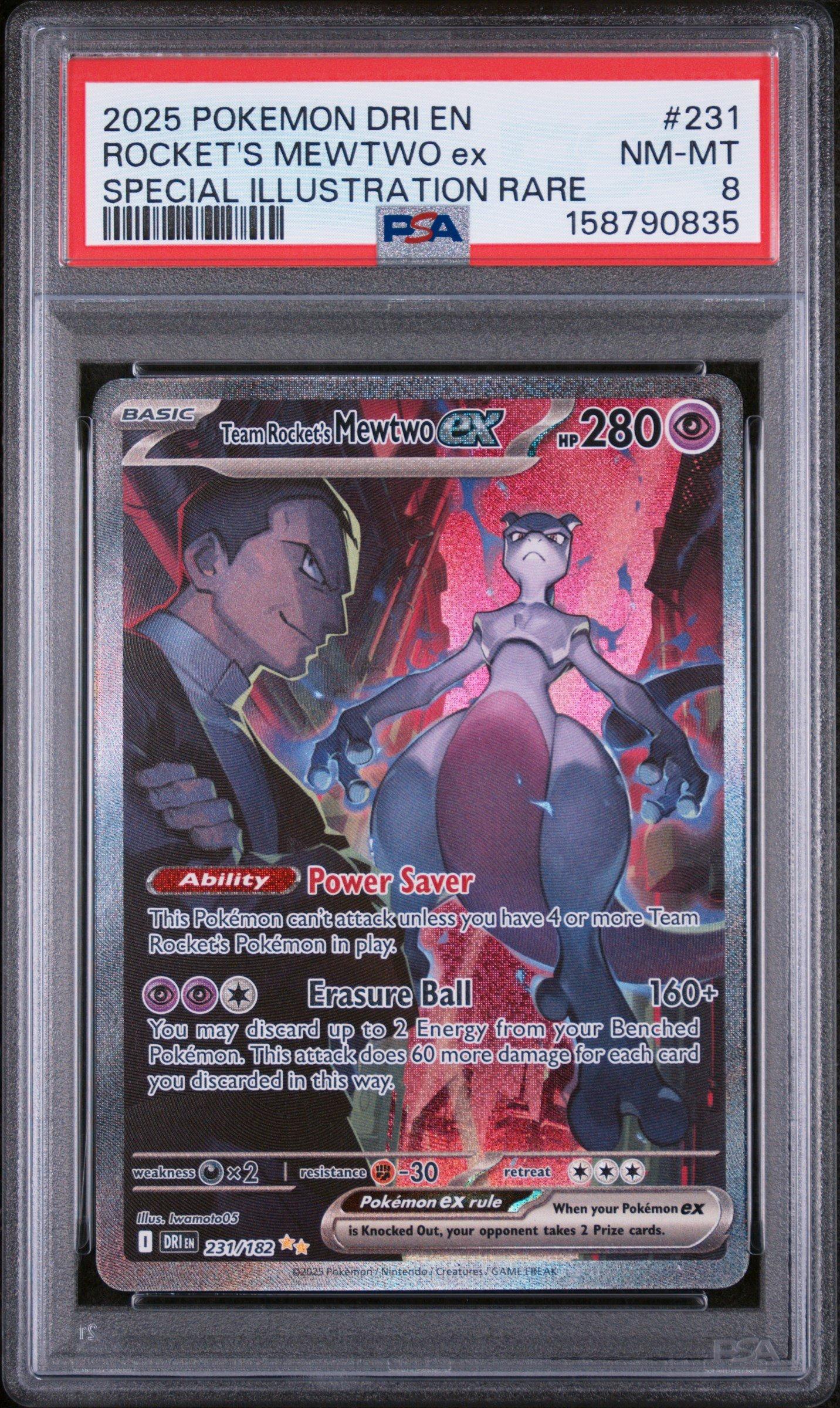 2025 Pokemon Dri En-destined Rivals 231 Team Rocket's Mewtwo Ex