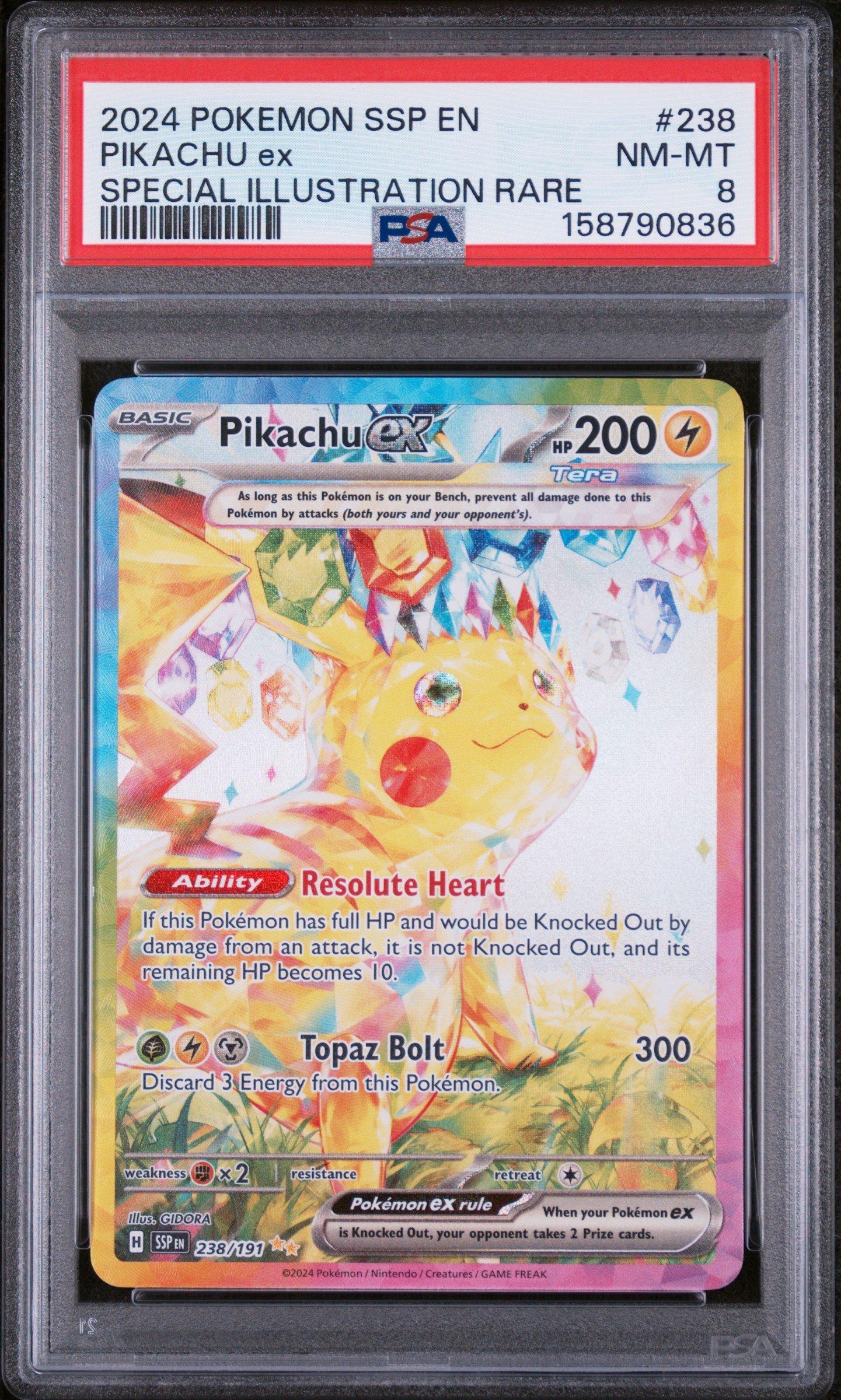 2024 Pokemon Ssp En-surging Sparks 238 Pikachu Ex Special