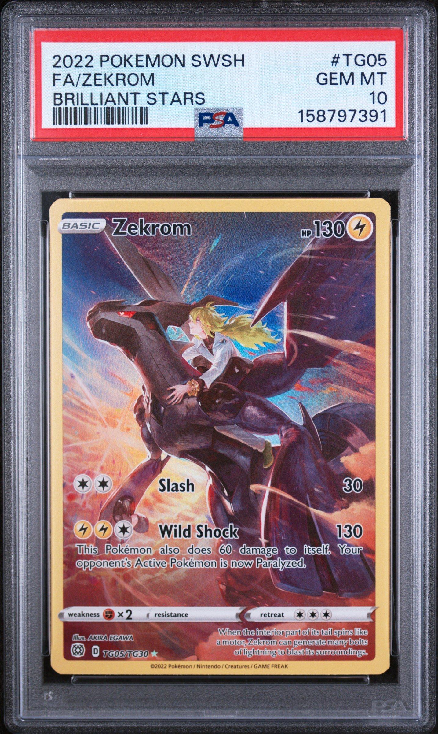 2022 Pokemon Sword & Shield Brilliant Stars Tg05 Full Art/zekrom