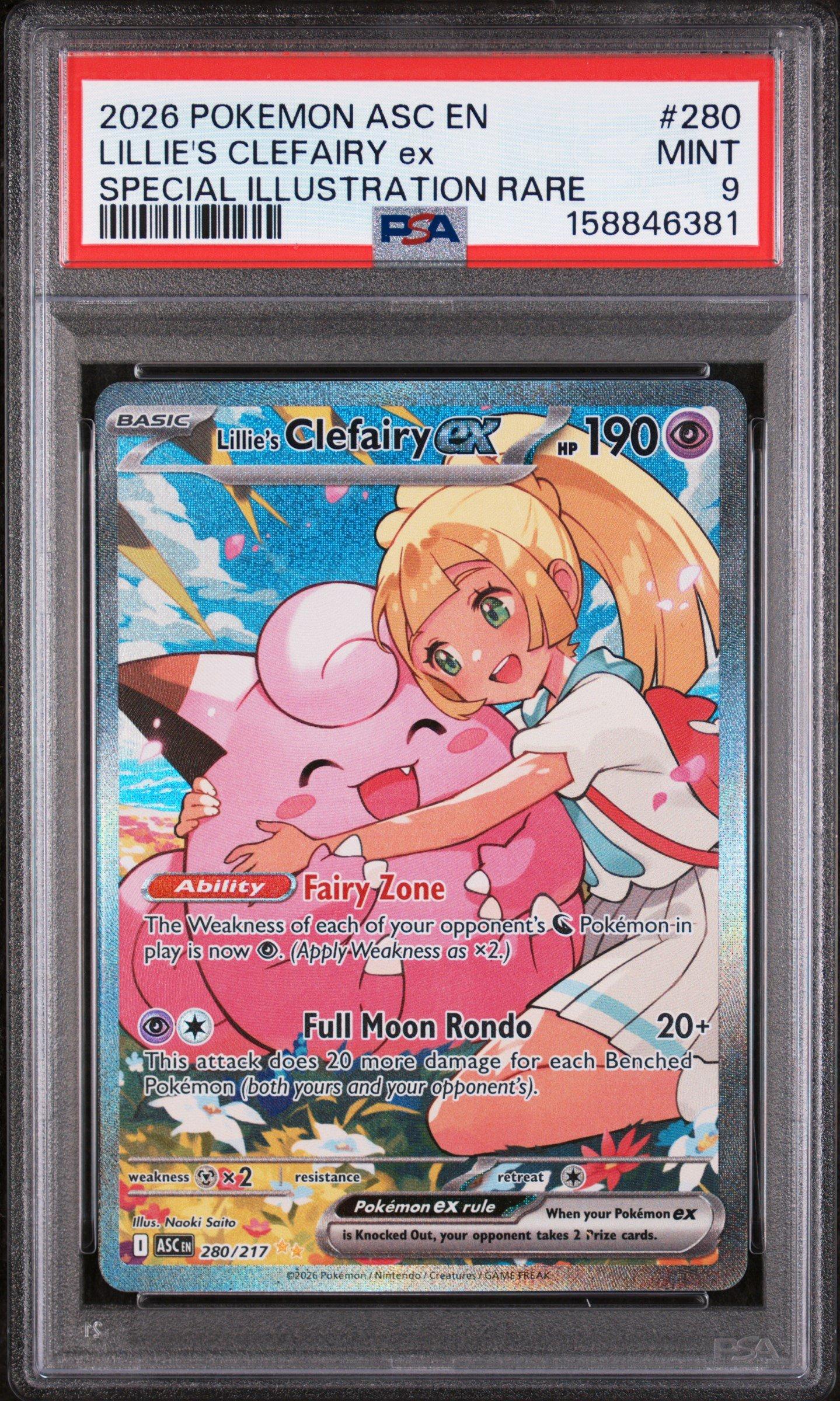 2026 Pokemon Asc En-ascended Heroes 280 Lillie's Clefairy Ex