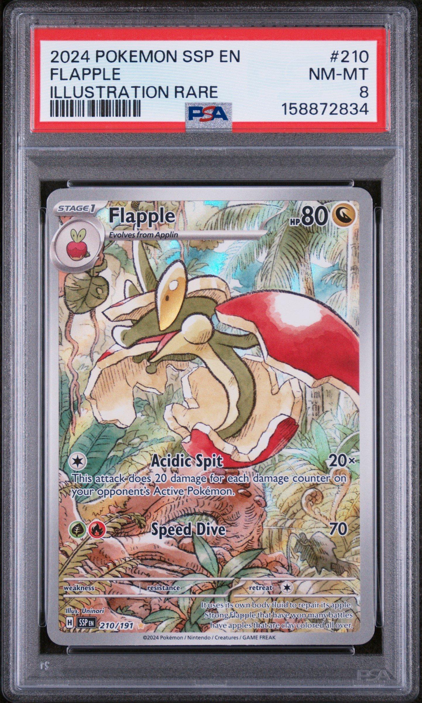 2024 Pokemon Ssp En-surging Sparks 210 Flapple Illustration Rare