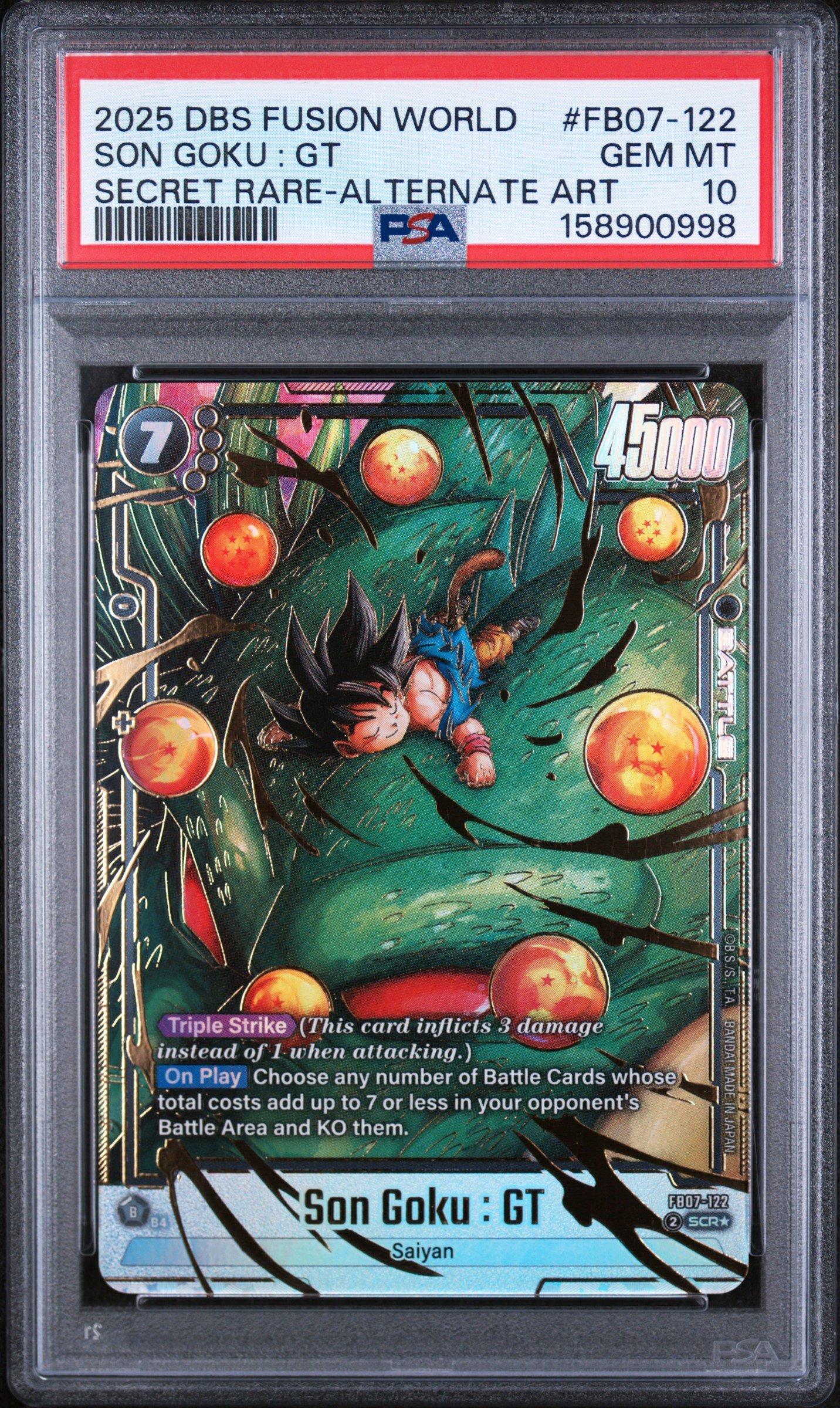 2025 DRAGON BALL 孫悟空 GEM MT 10 PSA10 2025 Dragon Ball Super Card Game Fusion World Wish For Shenron