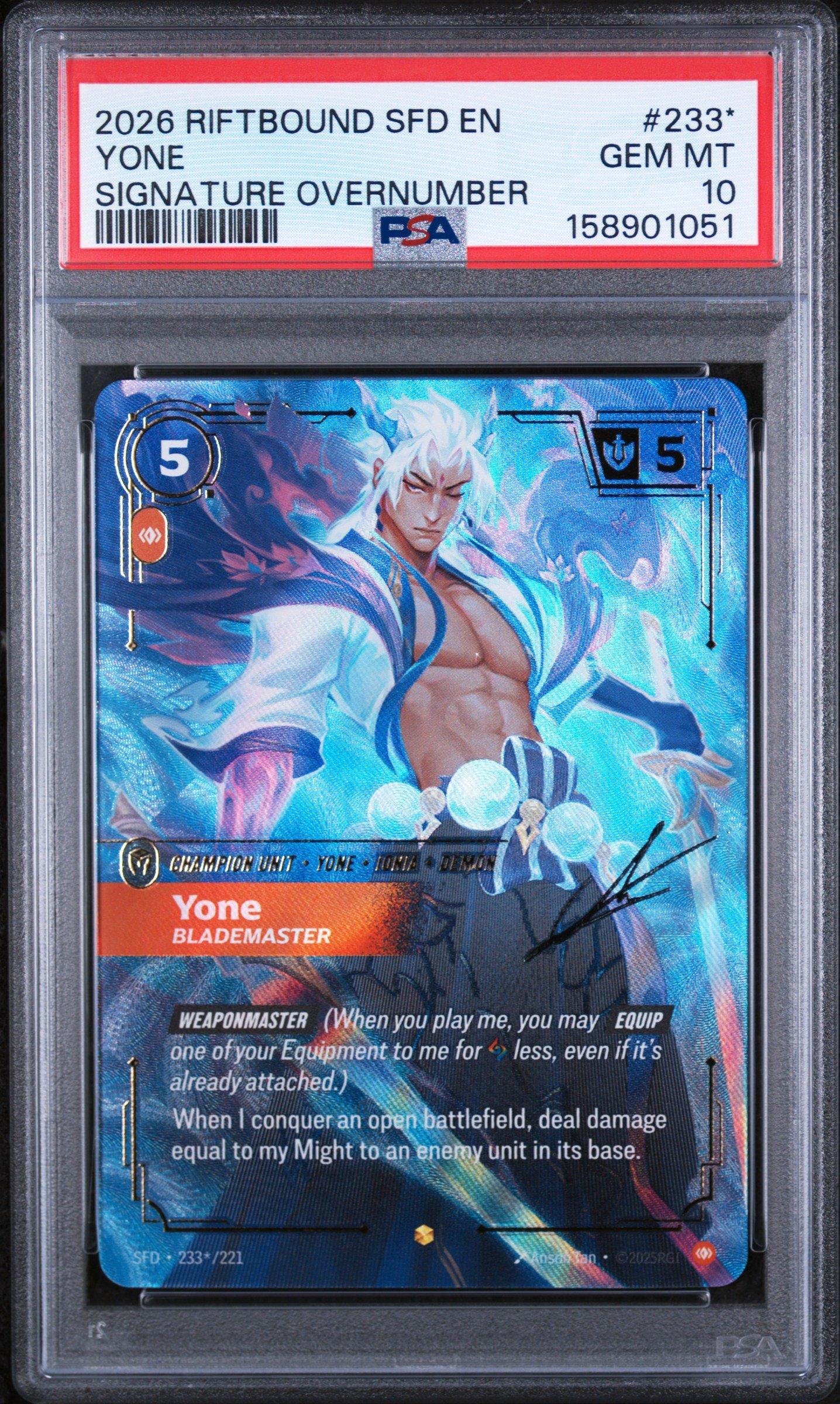 2026 Riftbound: League Of Legends Sfd-spiritforged 233* Yone