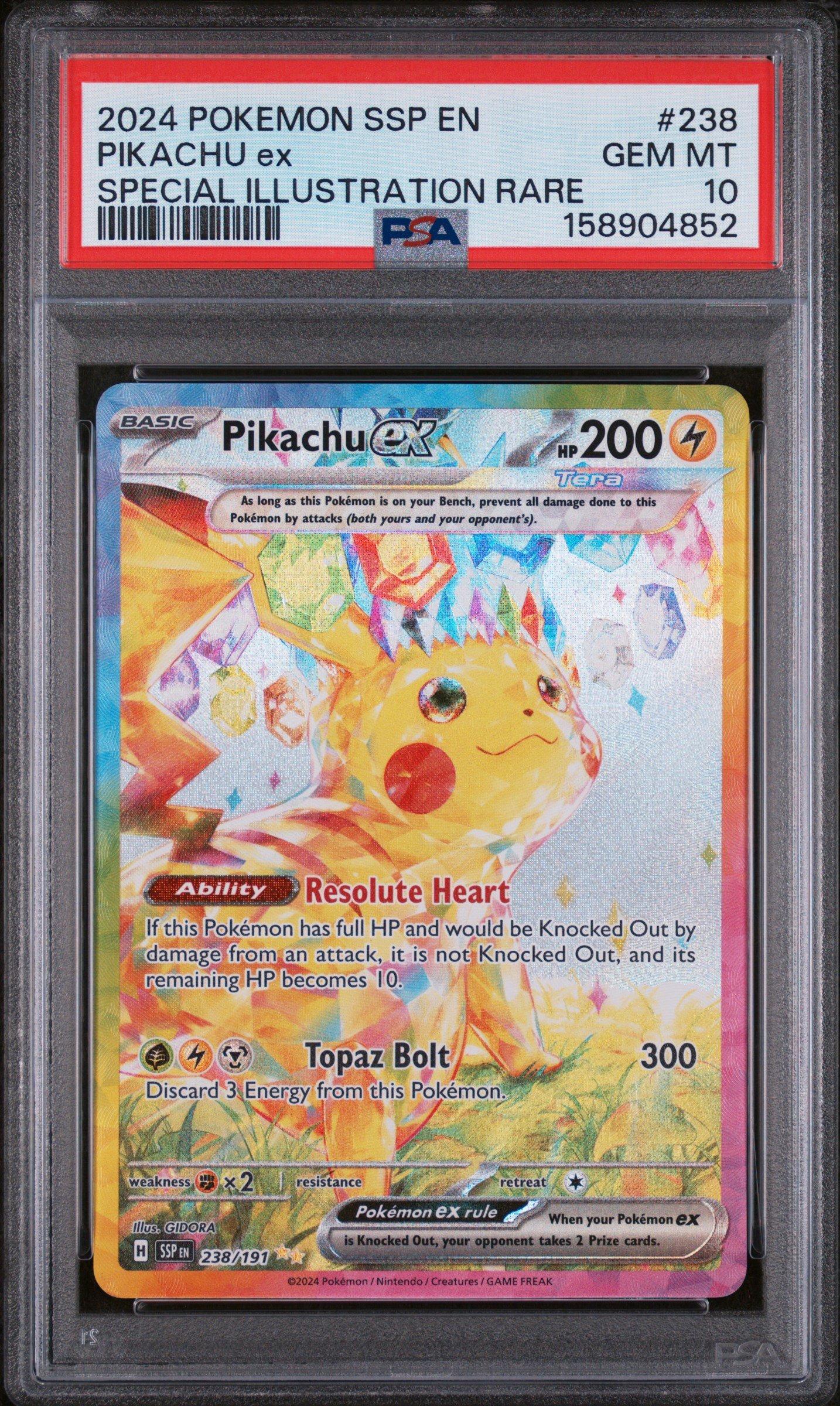 2024 Pokemon Ssp En-surging Sparks 238 Pikachu Ex Special