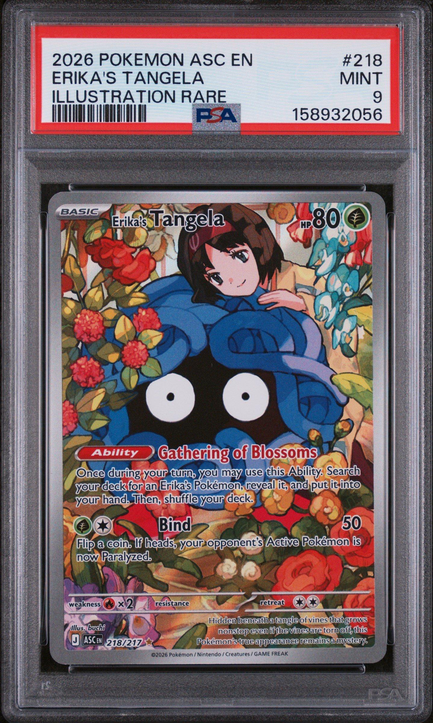 2026 Pokemon Asc En-ascended Heroes 218 Erika's Tangela