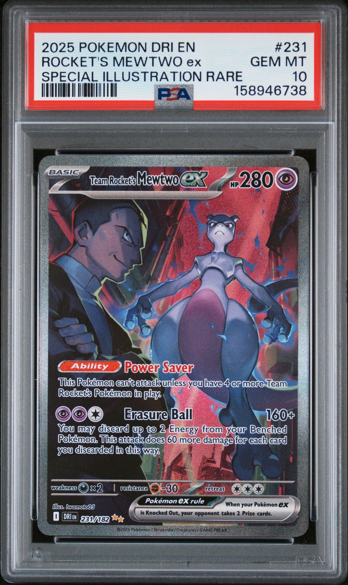 ケンドラです。 2025 Pokemon Dri En-destined Rivals 231 Team Rocket's Mewtwo Ex