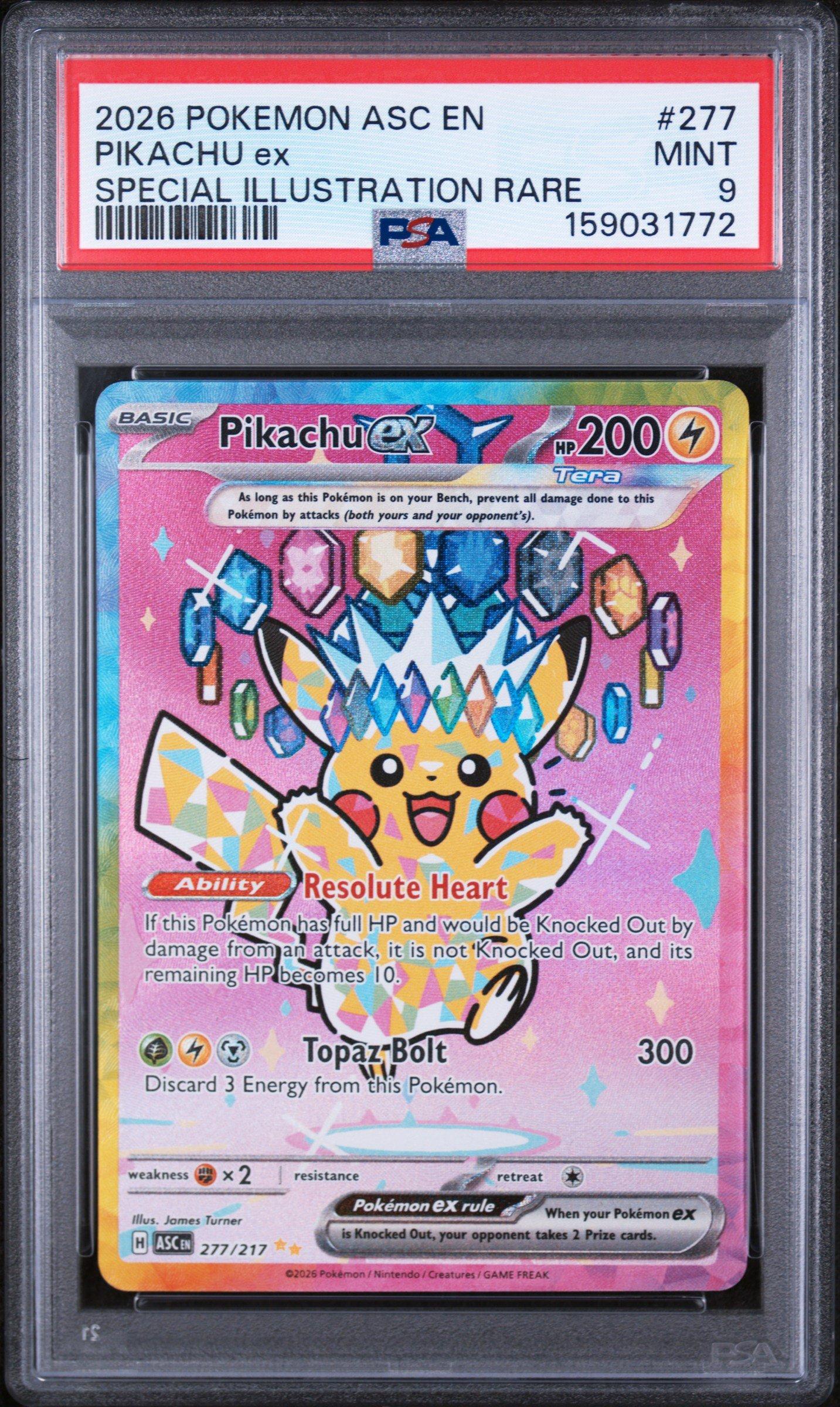 2026 Pokemon Asc En-ascended Heroes 277 Pikachu Ex Special