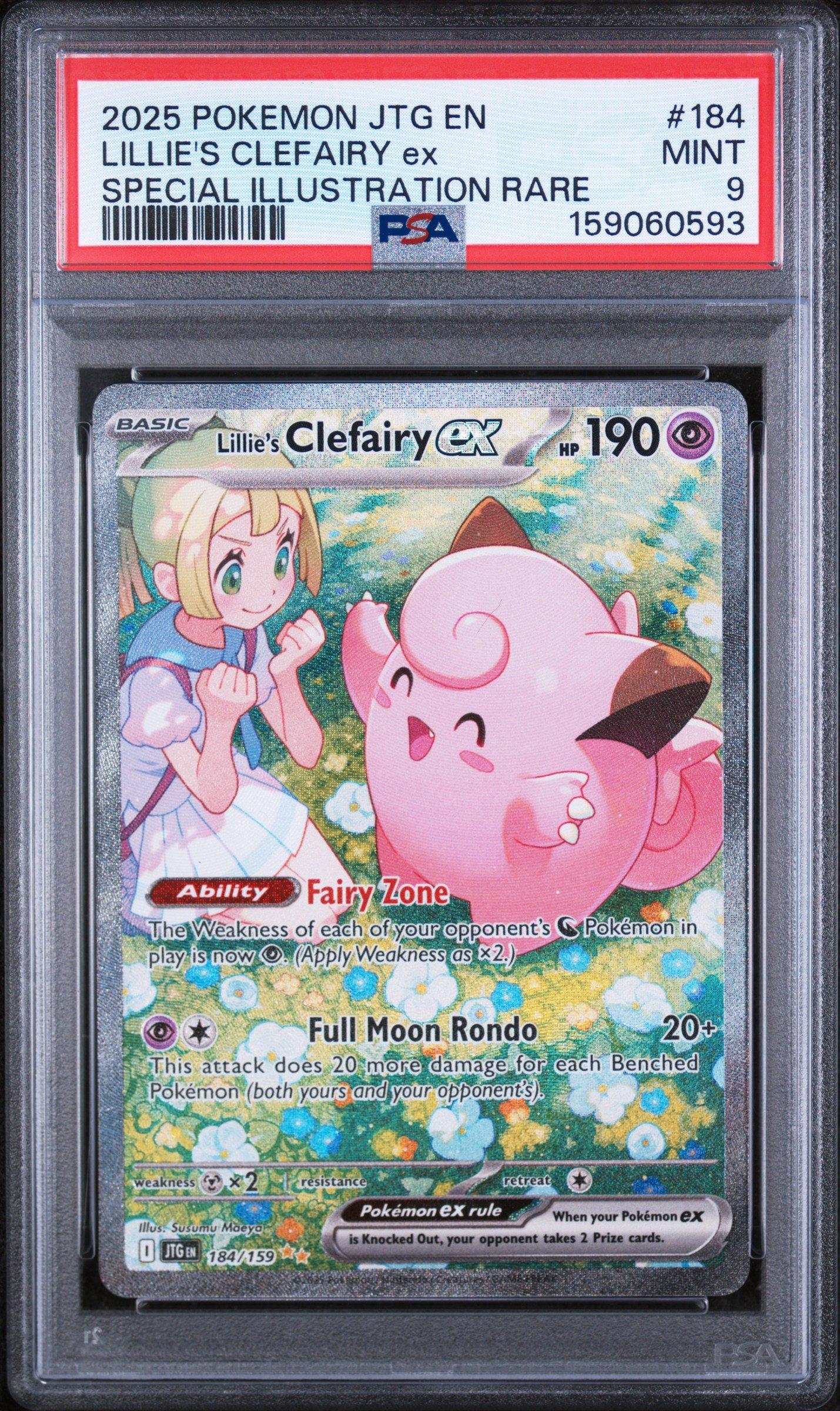 2025 Pokemon Jtg En-journey Together 184 Lillie's Clefairy Ex