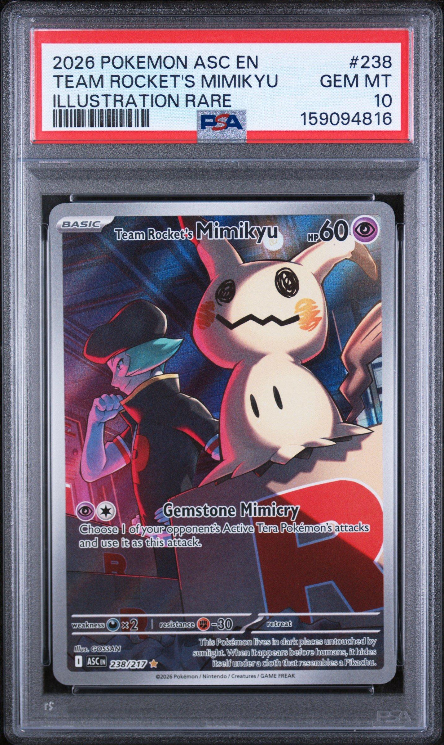 yu♡ 2026 Pokemon Asc En-ascended Heroes 238 Team Rocket's Mimikyu