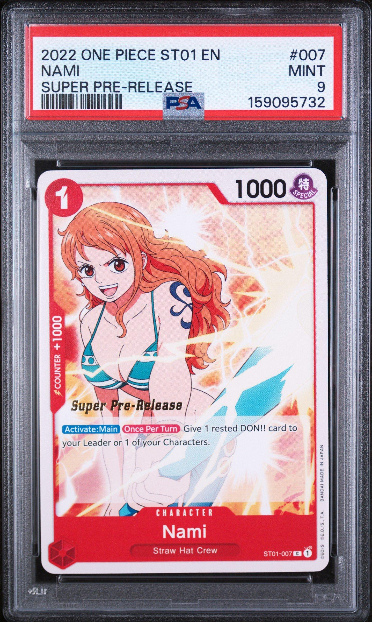 2022 ONE PIECE ナミ カード 007 PSA9 2022 One Piece Starter Deck St01-straw Hat Crew 007 Nami Super Pre