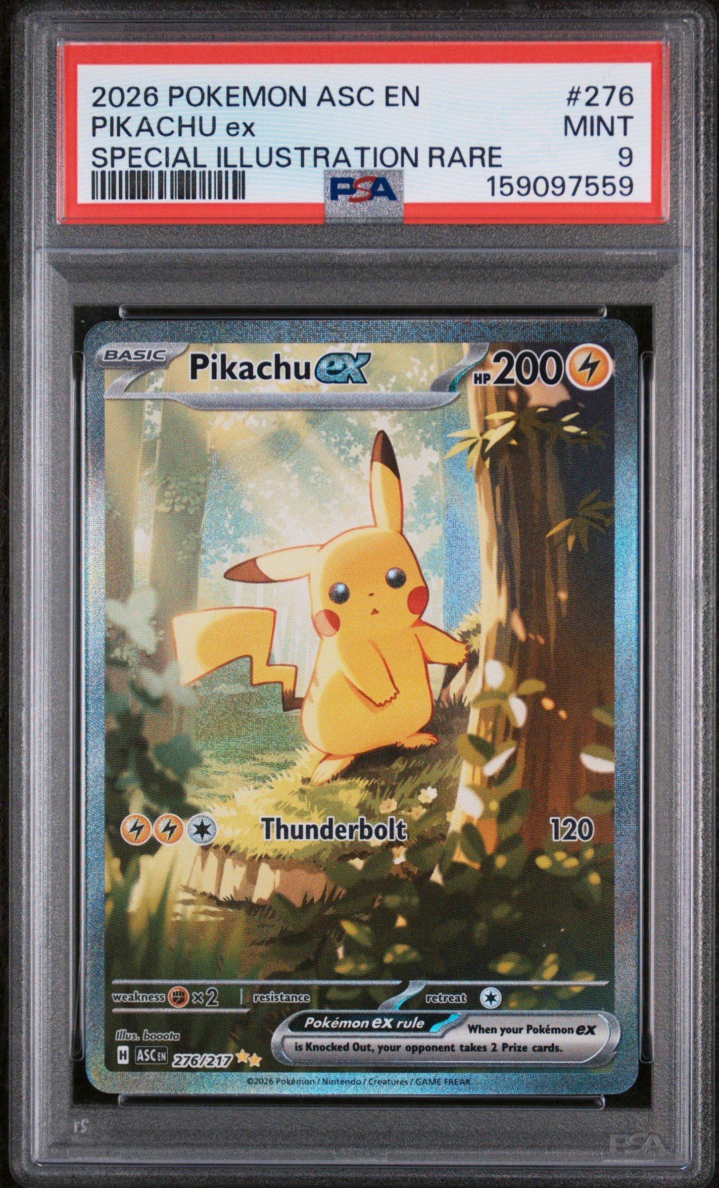 SATOSHI 2026 Pokemon Asc En-ascended Heroes 276 Pikachu Ex Special
