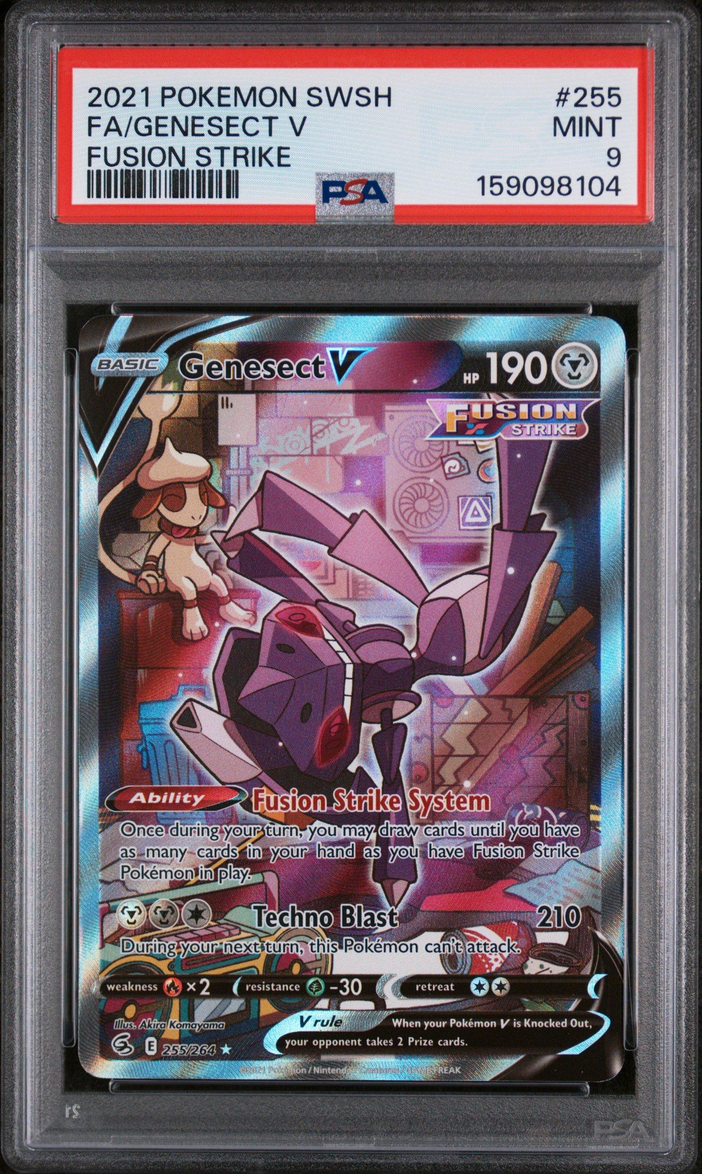 2021 Pokemon Sword & Shield Fusion Strike 255 Full Art/genesect V
