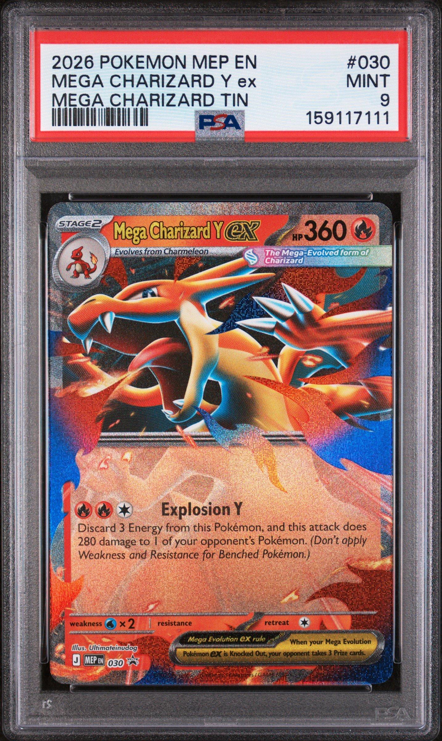 2026 Pokemon Mep En-me Black Star Promo 030 Mega Charizard Y Ex