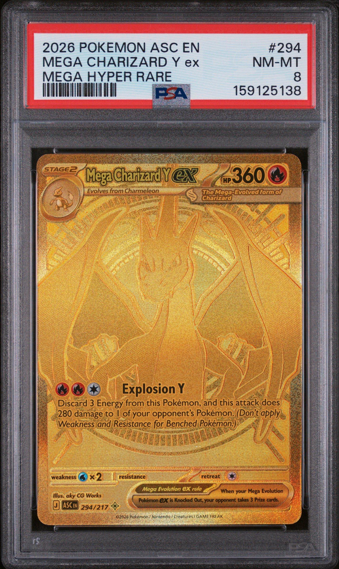 2026 Pokemon Asc En-ascended Heroes 294 Mega Charizard Y Ex Mega