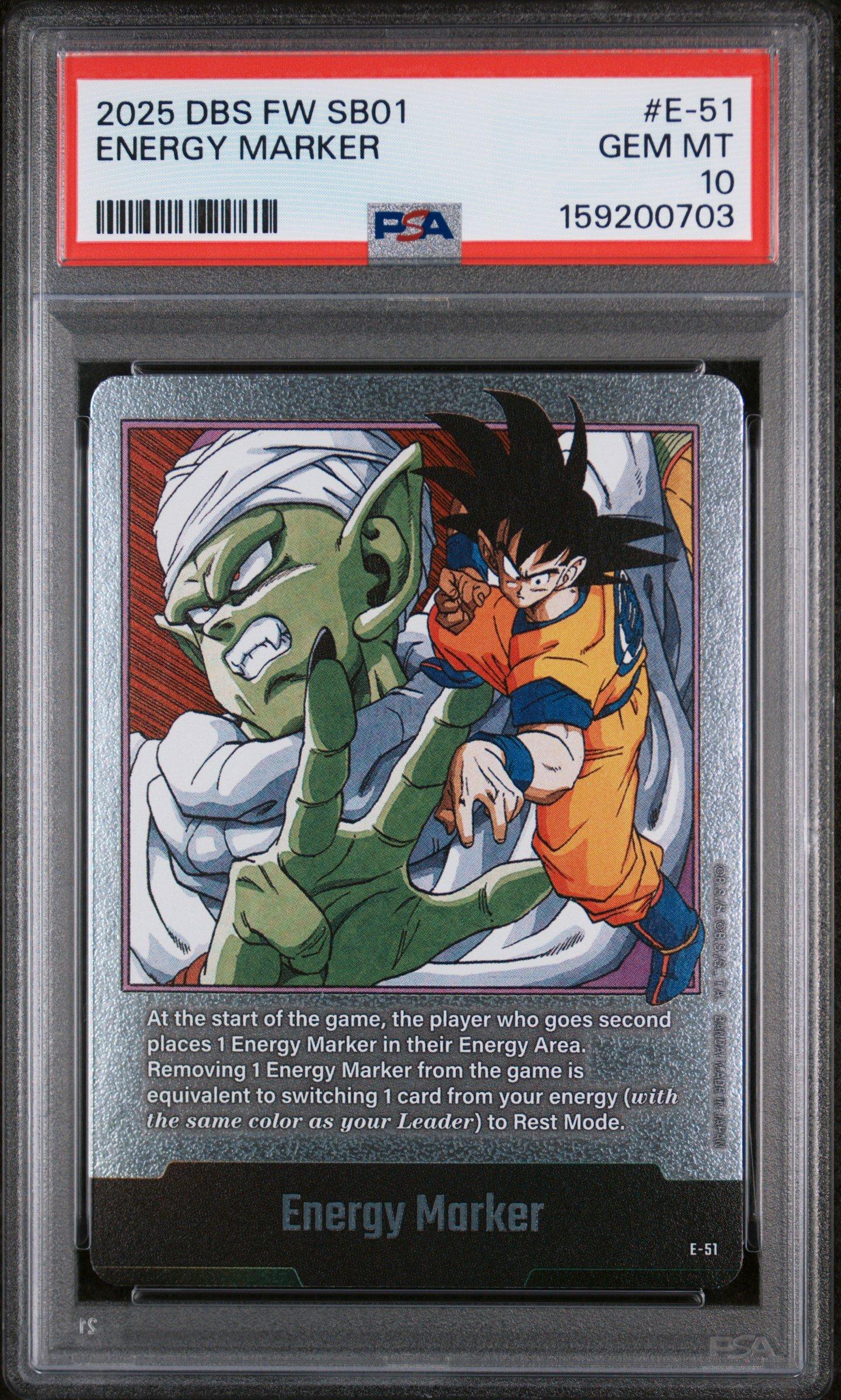 2025 DBS FW SB01 エナジーマーカー金　30巻psa10 2025 Dragon Ball Super Card Game Fusion World Manga Booster 01 E
