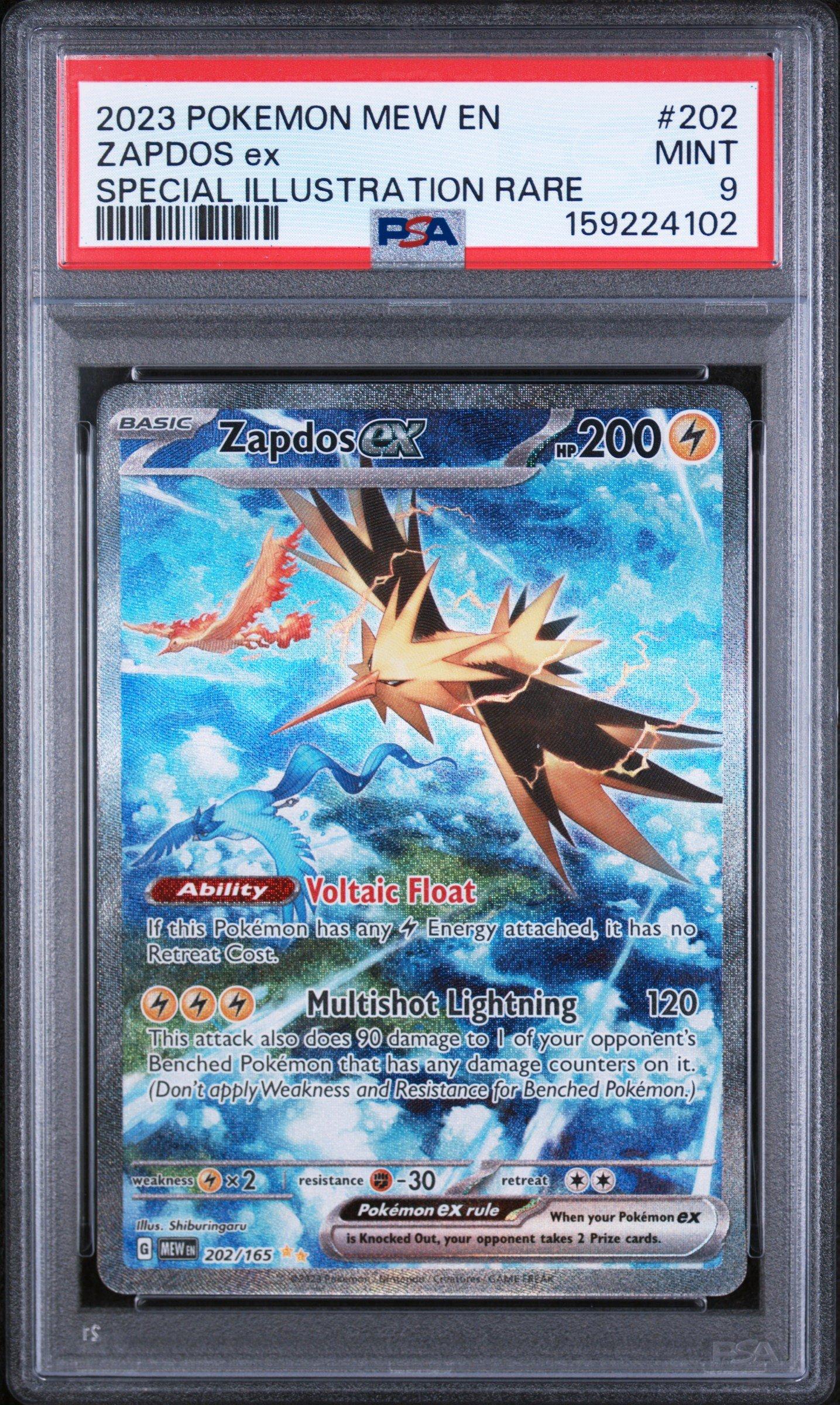2023 Pokemon Mew En-151 202 Zapdos Ex Special Illustration Rare