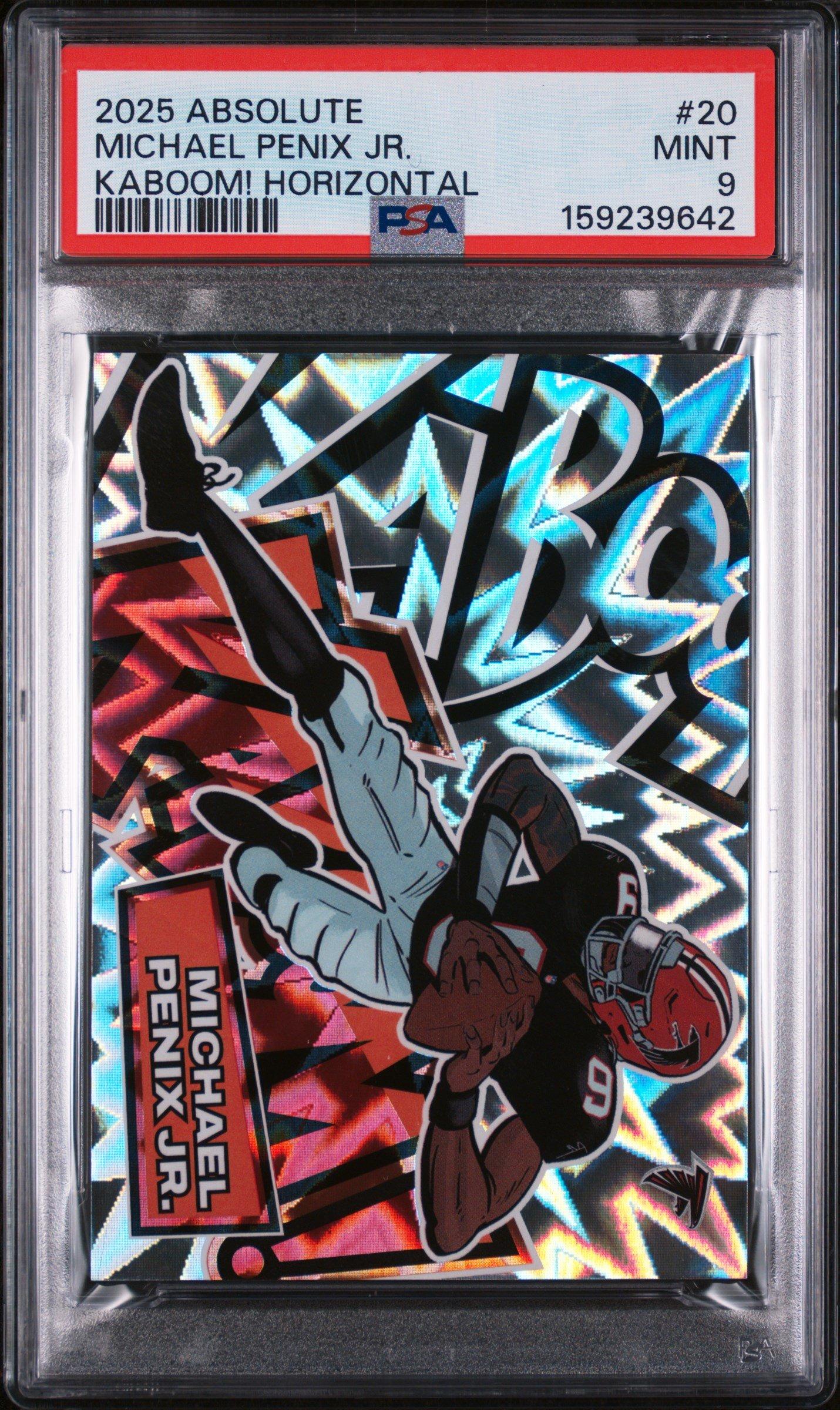 2025 Panini Absolute Kaboom! Horizontal 20 Michael Penix Jr. PSA 9