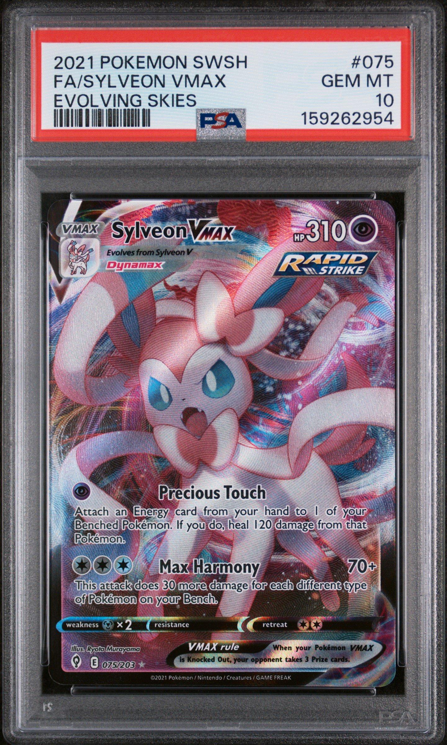 2021 Pokemon Sword & Shield Evolving Skies 075 Full Art/sylveon