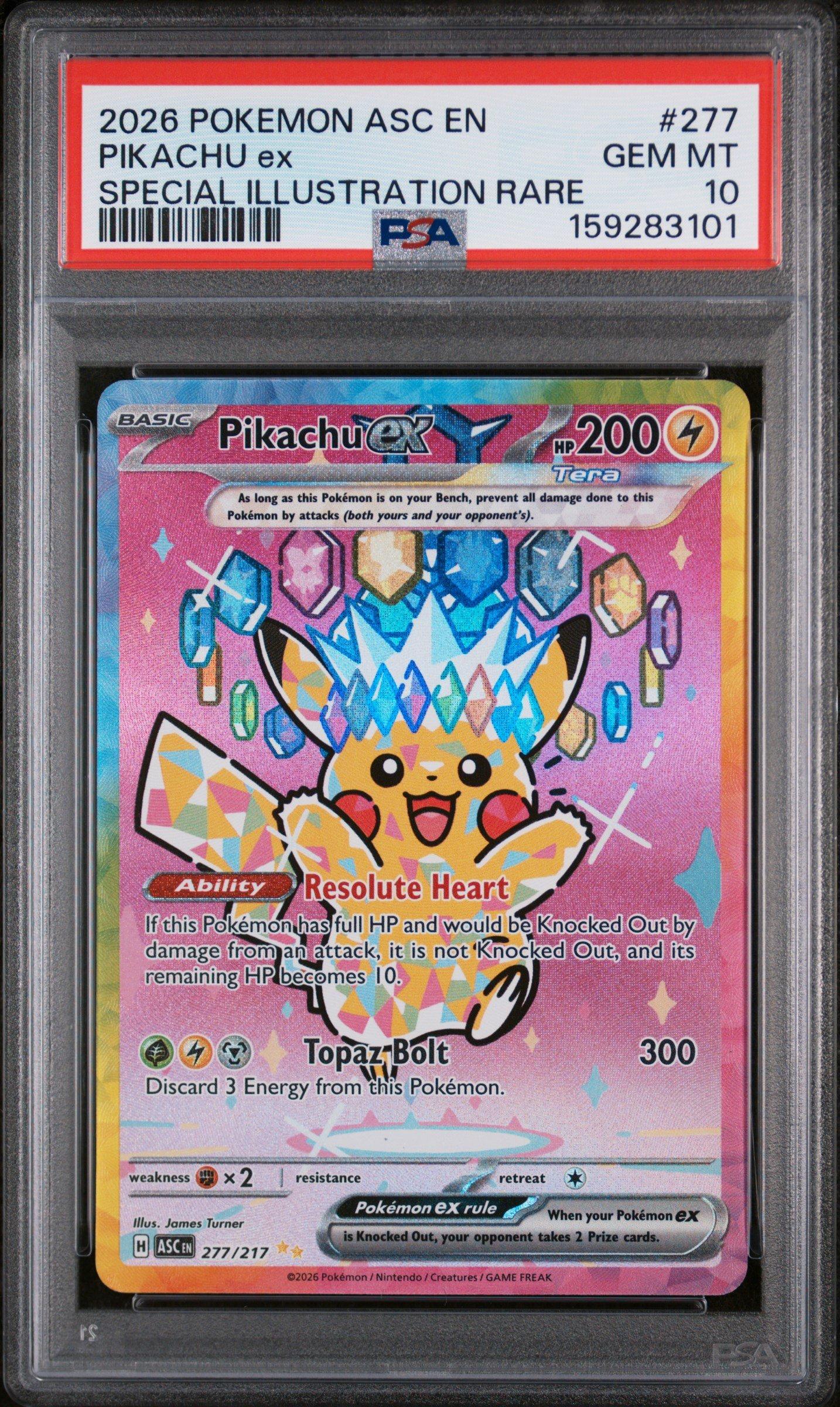 2026 Pokemon Asc En-ascended Heroes 277 Pikachu Ex Special