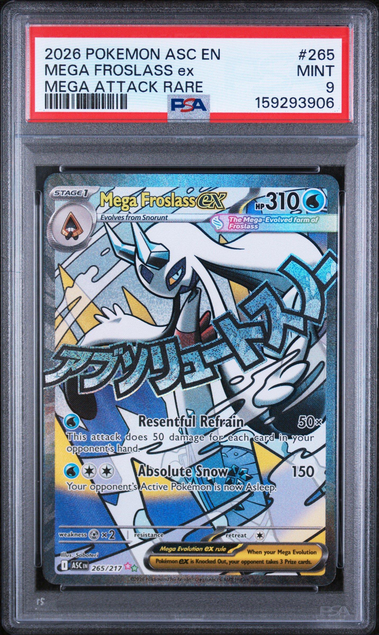 2026 Pokemon Asc En-ascended Heroes 265 Mega Froslass Ex Mega