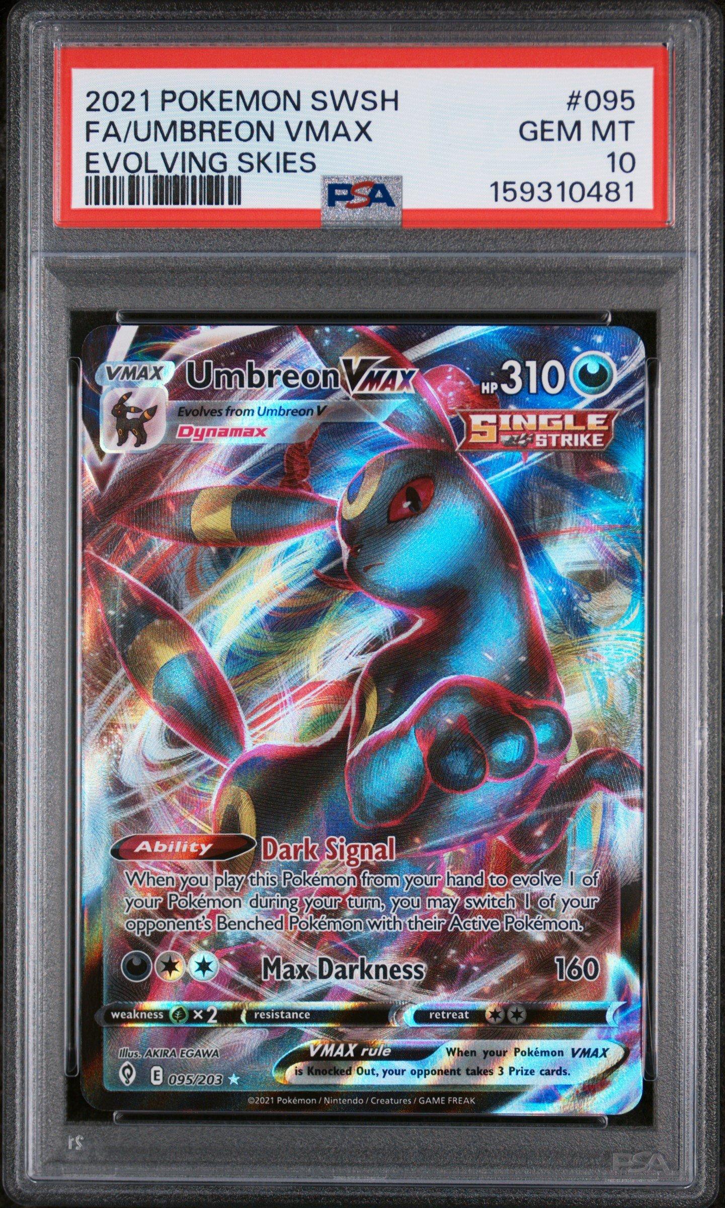 2021 Pokemon Sword & Shield Evolving Skies 095 Full Art/umbreon