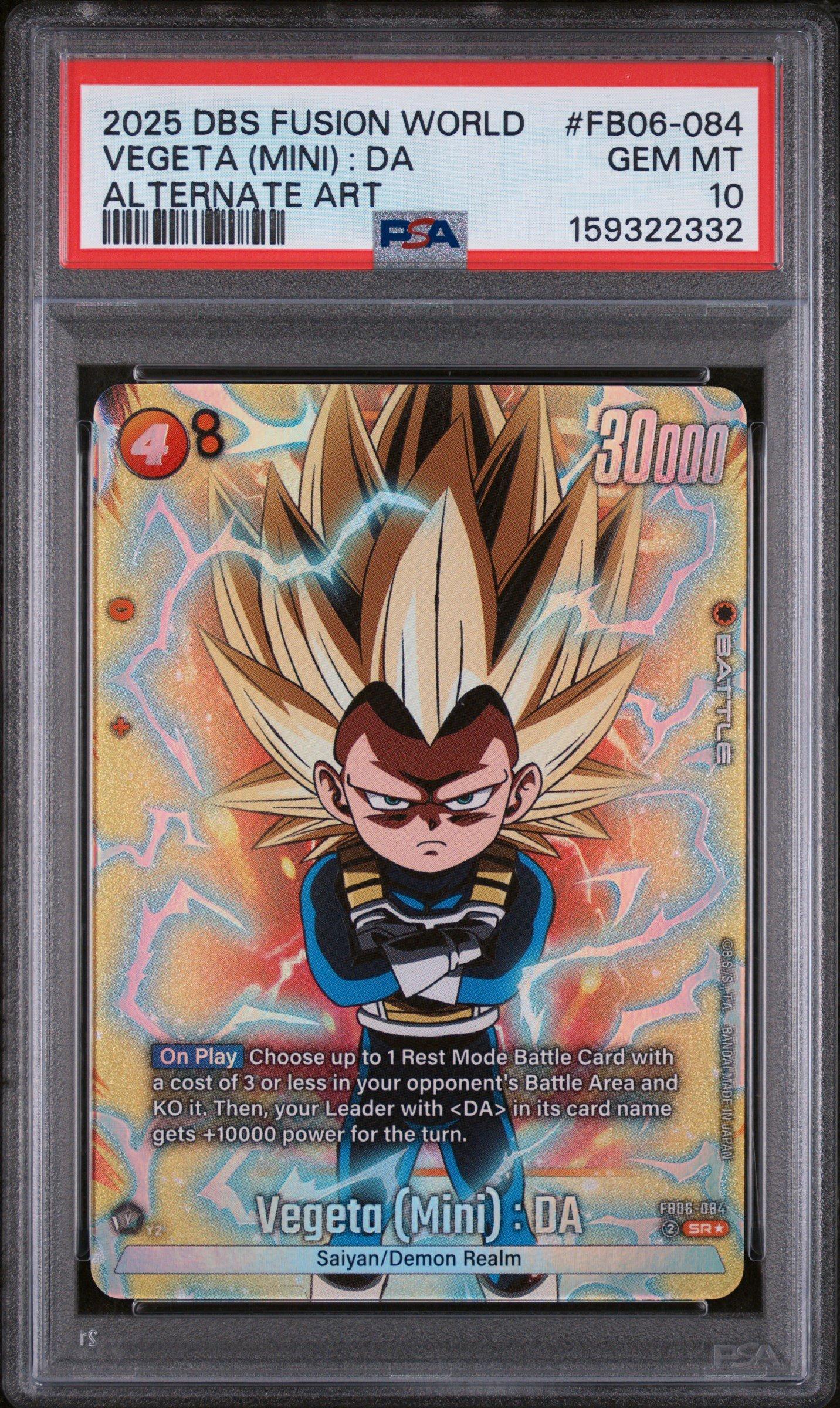PSA 10 2025 ITAJAGA Vegeta ベジータ PSA 10 VEGETA SDVPJ-011 2025