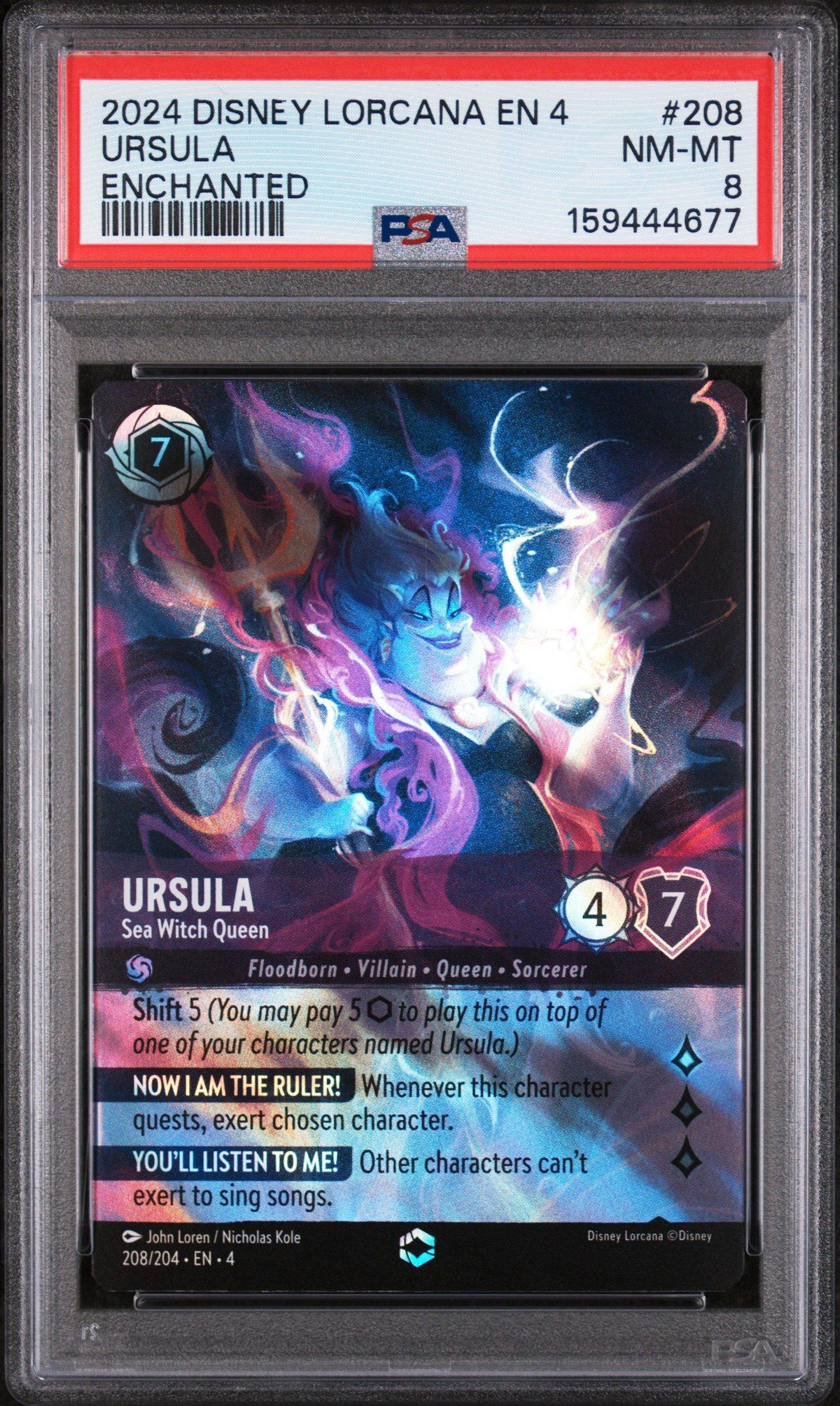 2024 Disney Lorcana En 4-ursula's Return 208 Ursula - Sea Witch