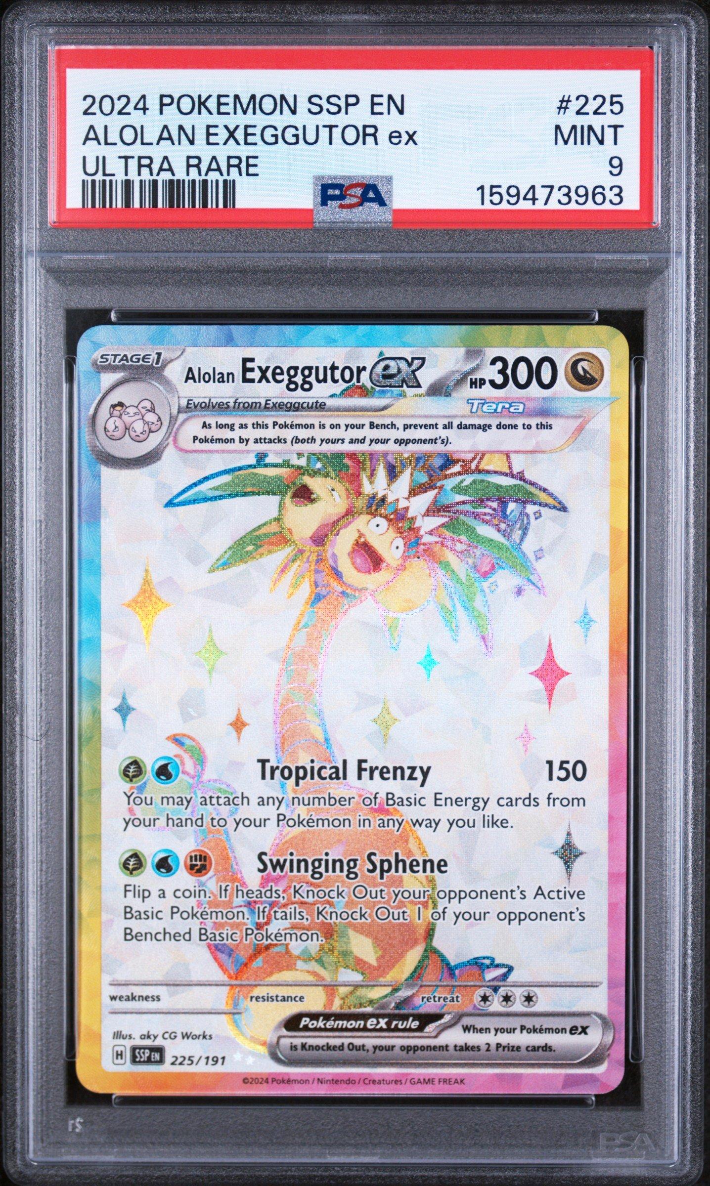 2024 Pokemon Ssp En-surging Sparks 225 Alolan Exeggutor Ex Ultra
