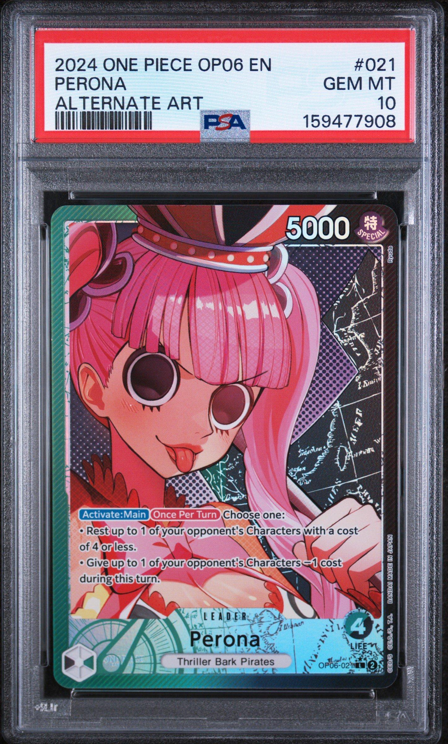 2024 One Piece Op06-wings Of The Captain 021 Perona Alternate Art