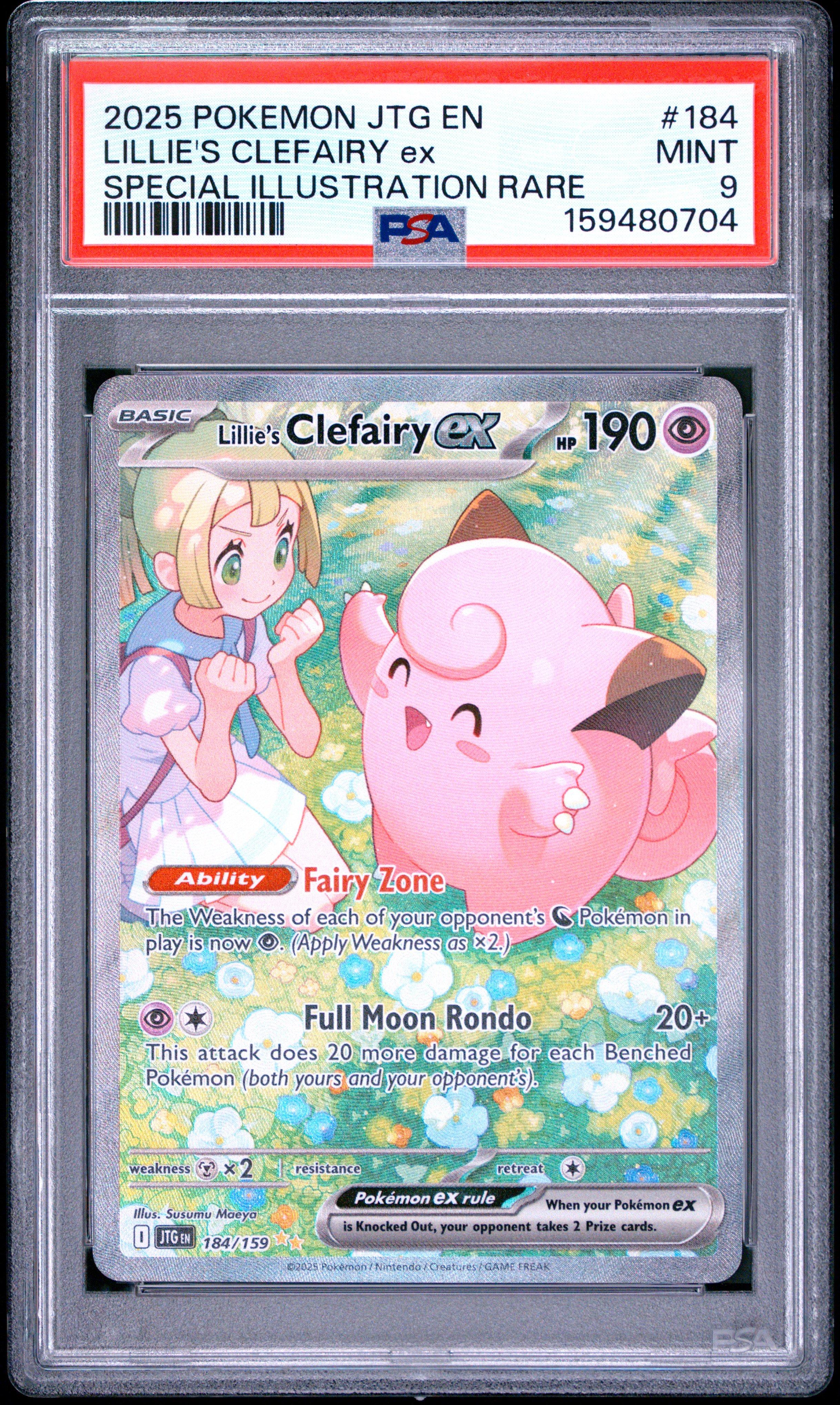 2025 Pokemon Jtg En-journey Together 184 Lillie's Clefairy Ex