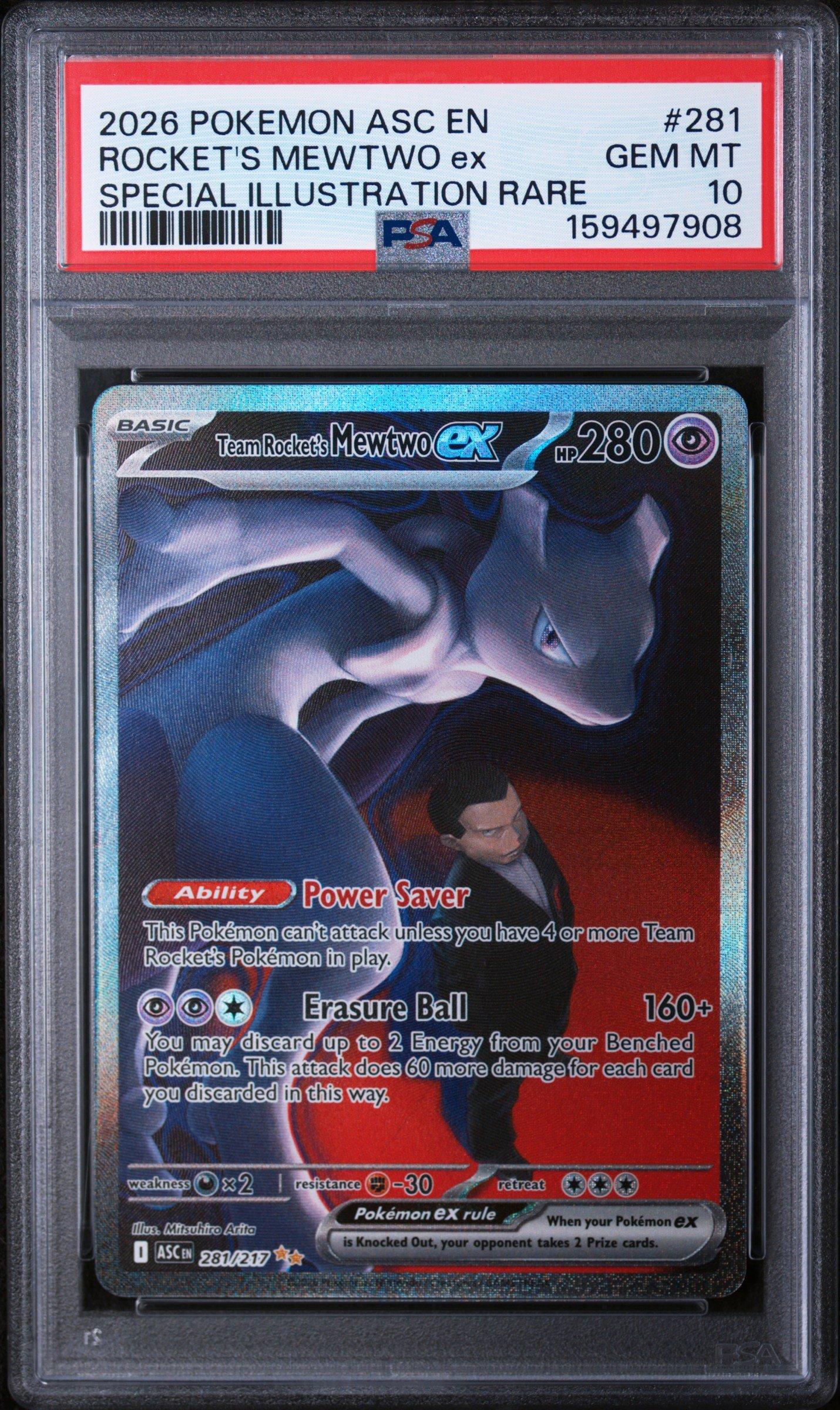 2026 Pokemon Asc En-ascended Heroes 281 Team Rocket's Mewtwo Ex