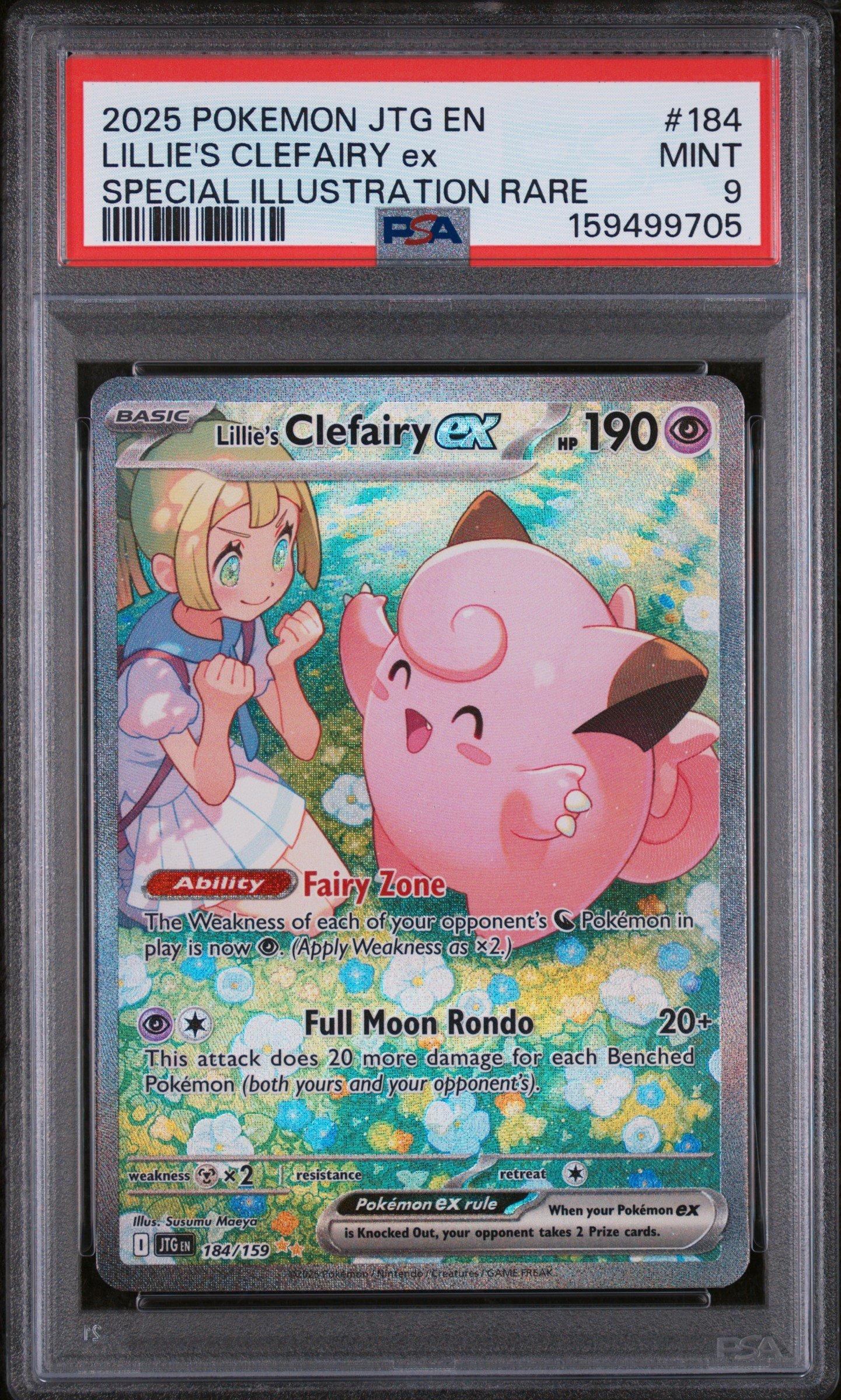 2025 Pokemon Jtg En-journey Together 184 Lillie's Clefairy Ex