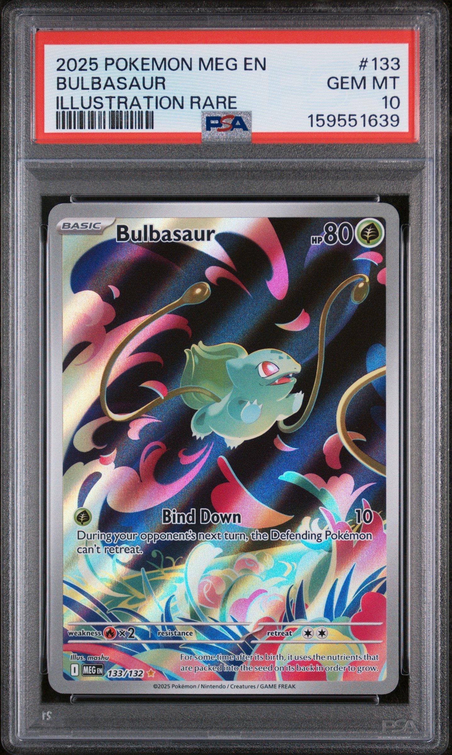 2025 Pokemon Meg En-mega Evolution 133 Bulbasaur Illustration Rare